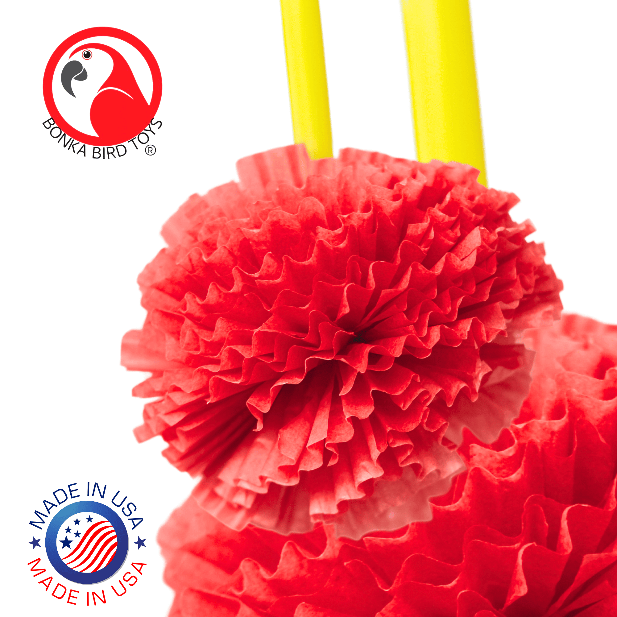 1725 Small Paper Puff - Bonka Bird Toys