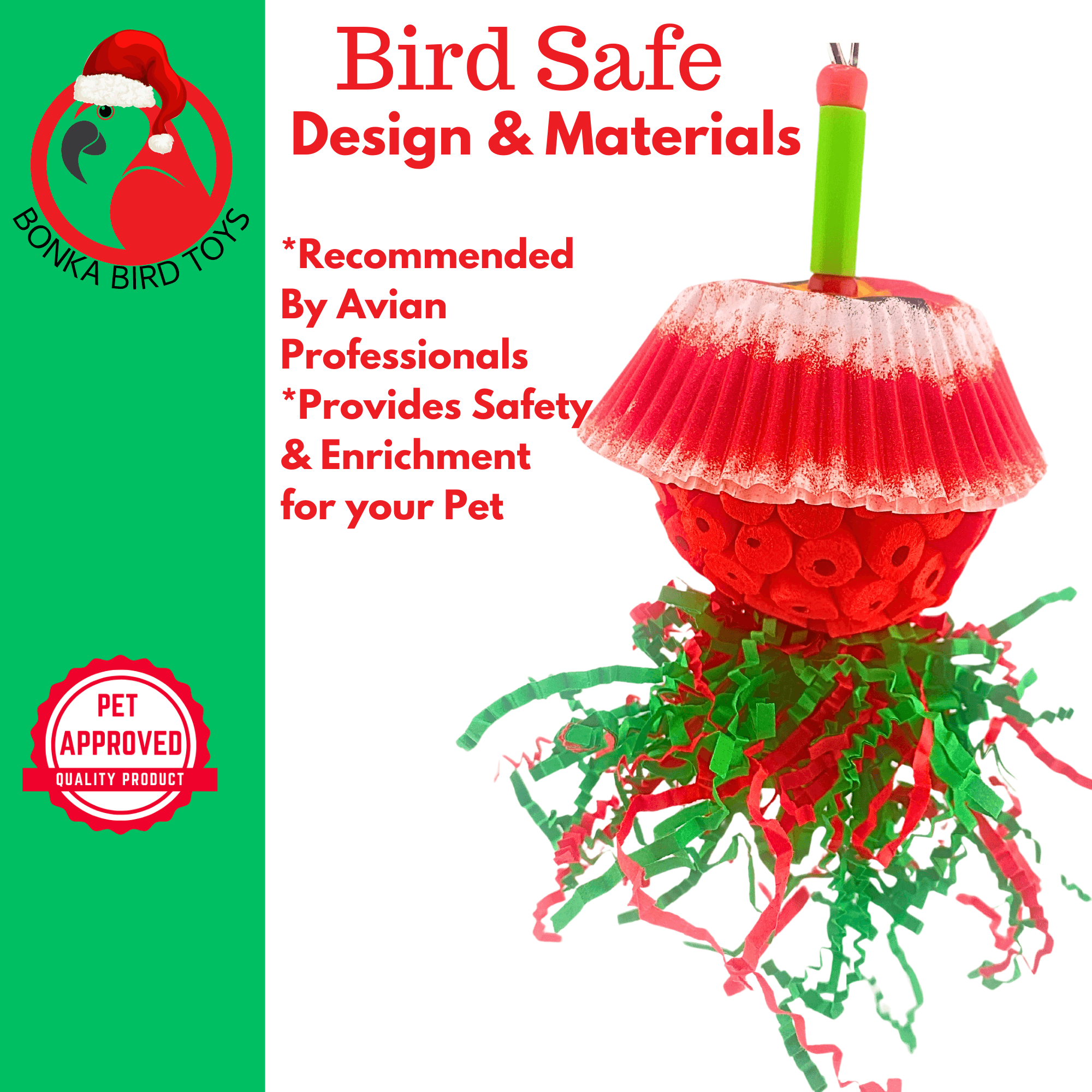 2735 Sola Christmas Shade Buckle - Bonka Bird Toys