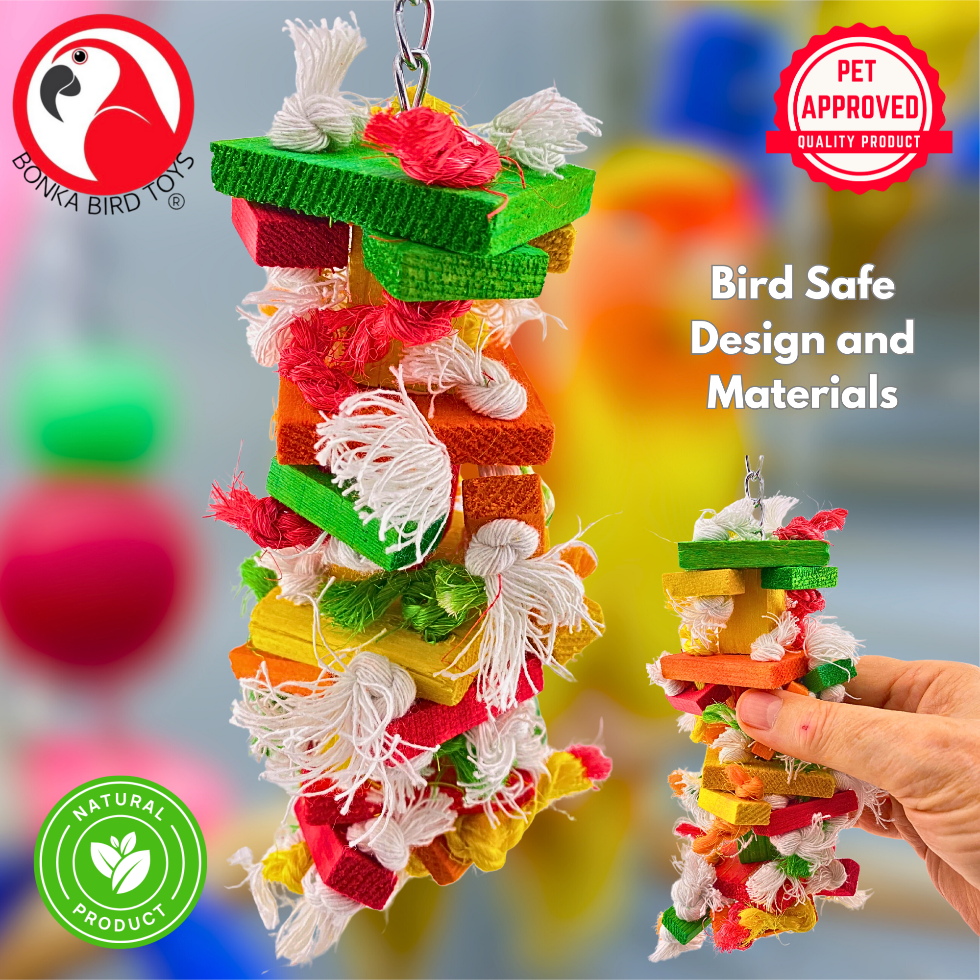 993 Mini Block Tower - Bonka Bird Toys