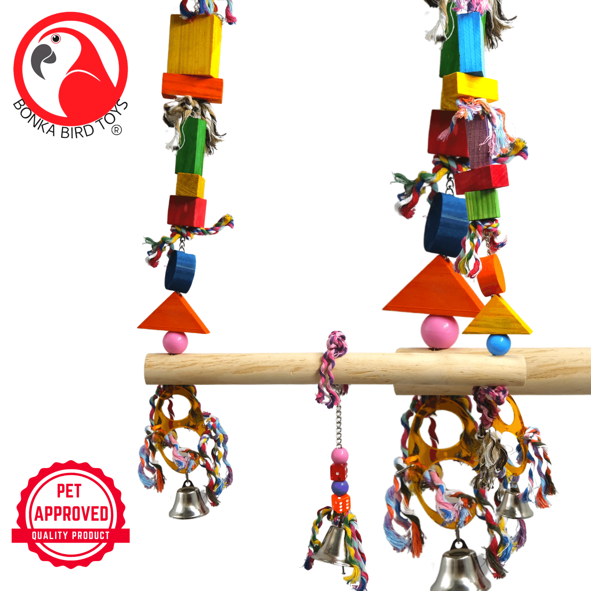 2160 Medium Spindle Swing - Bonka Bird Toys