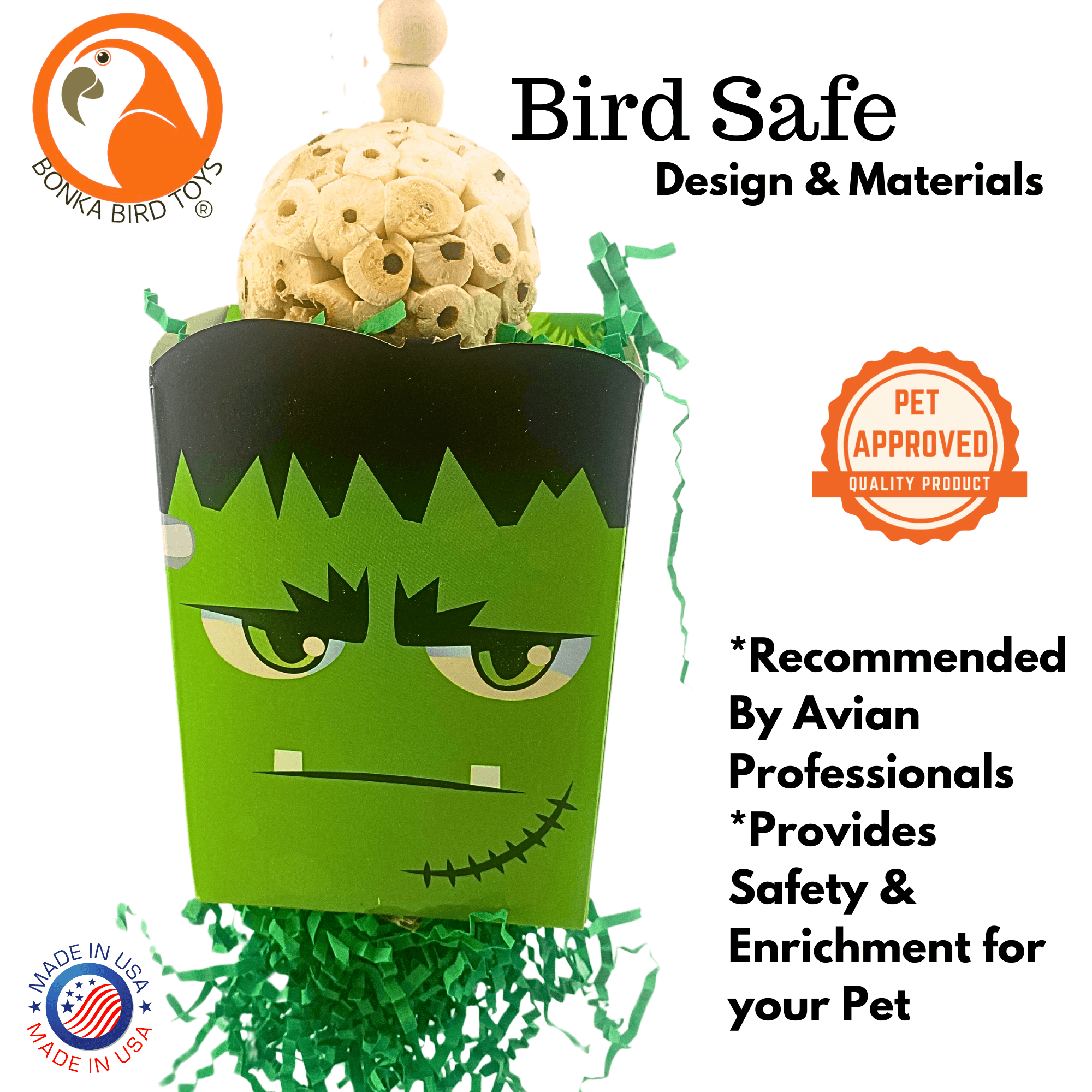 2685 Halloween Frankenstein Box - Bonka Bird Toys