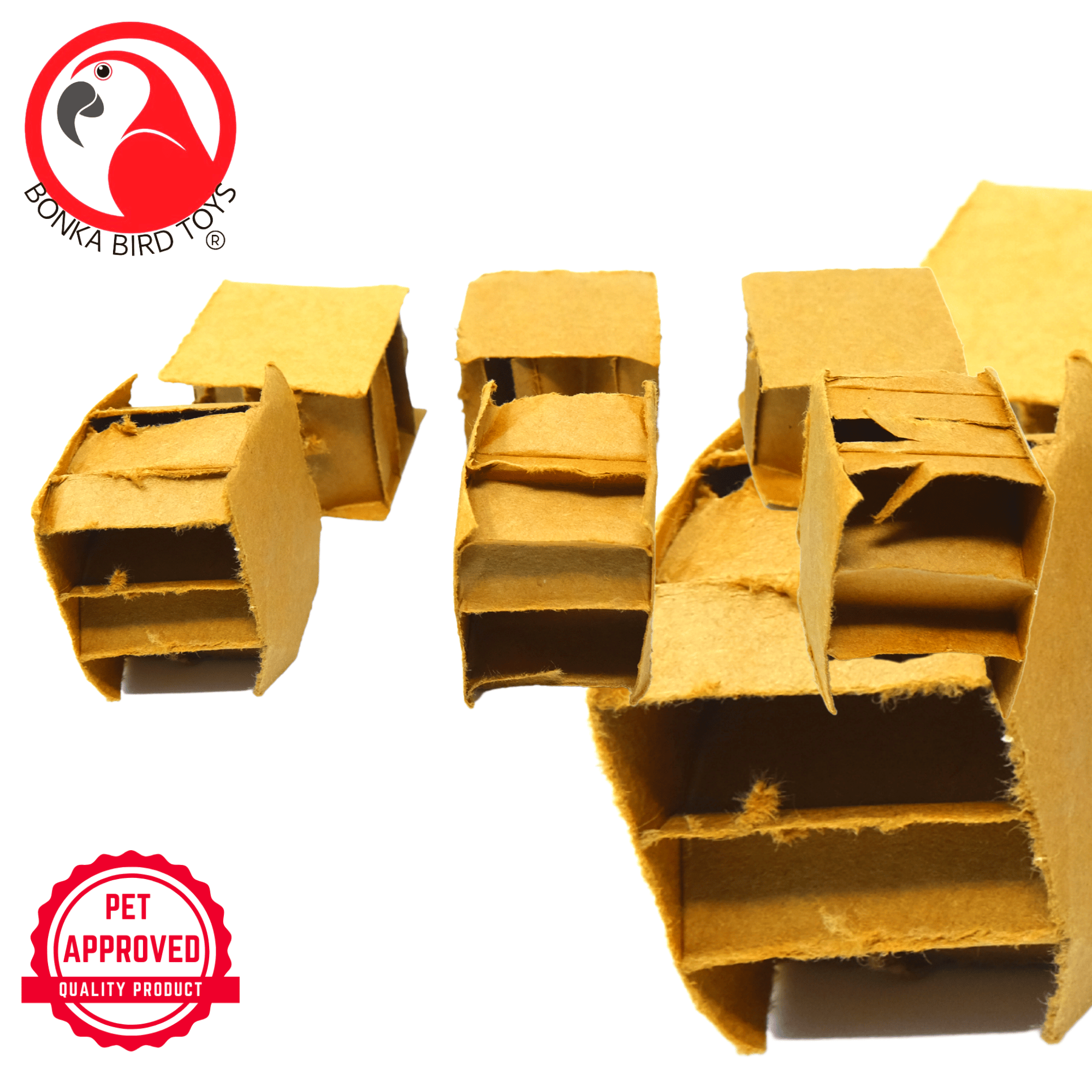 2531 Pk6 1.25" Cardboard Cubes - Bonka Bird Toys