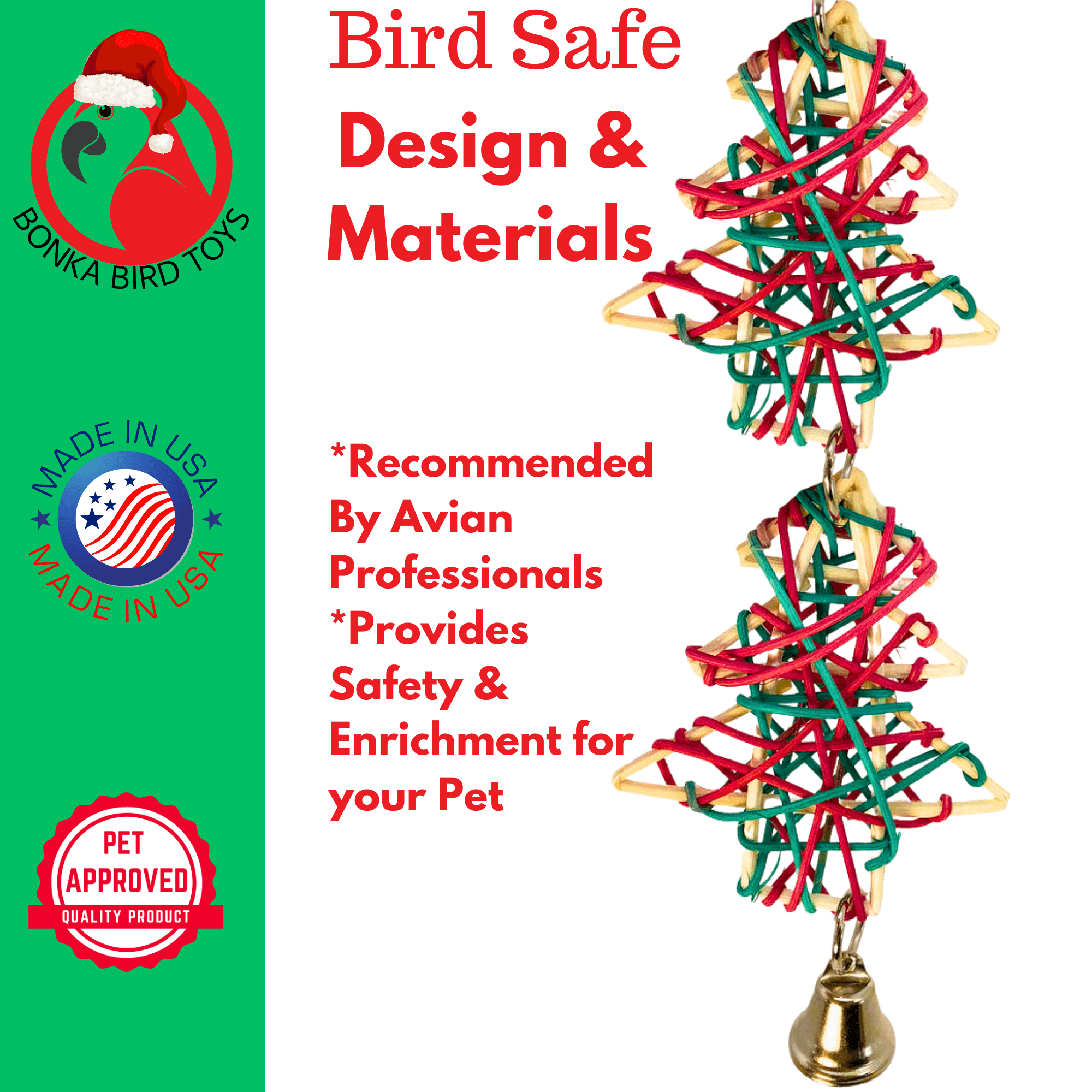 1542 Duo Christmas tree - Bonka Bird Toys