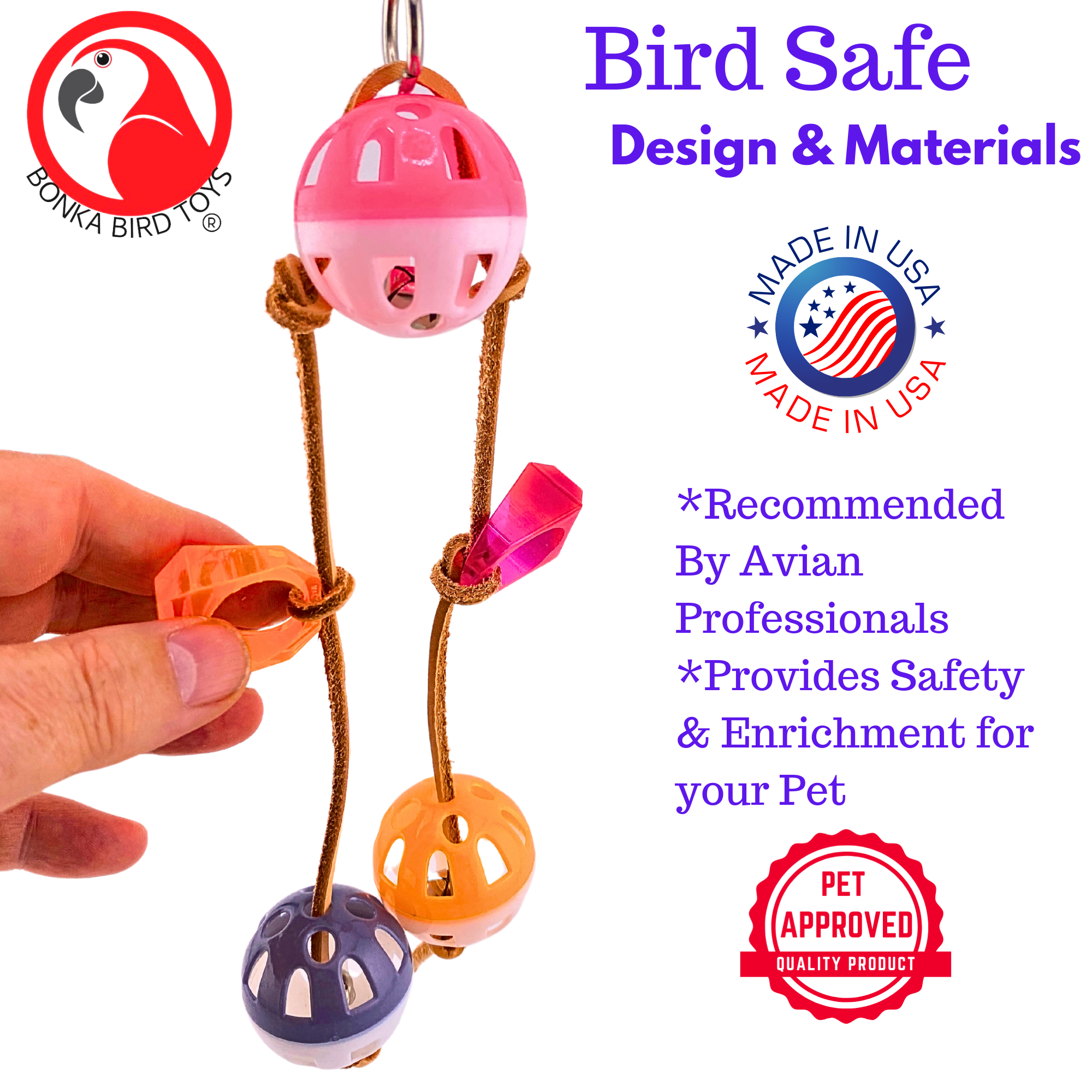 3724 Triple Jingle Ball On Sale! - Bonka Bird Toys