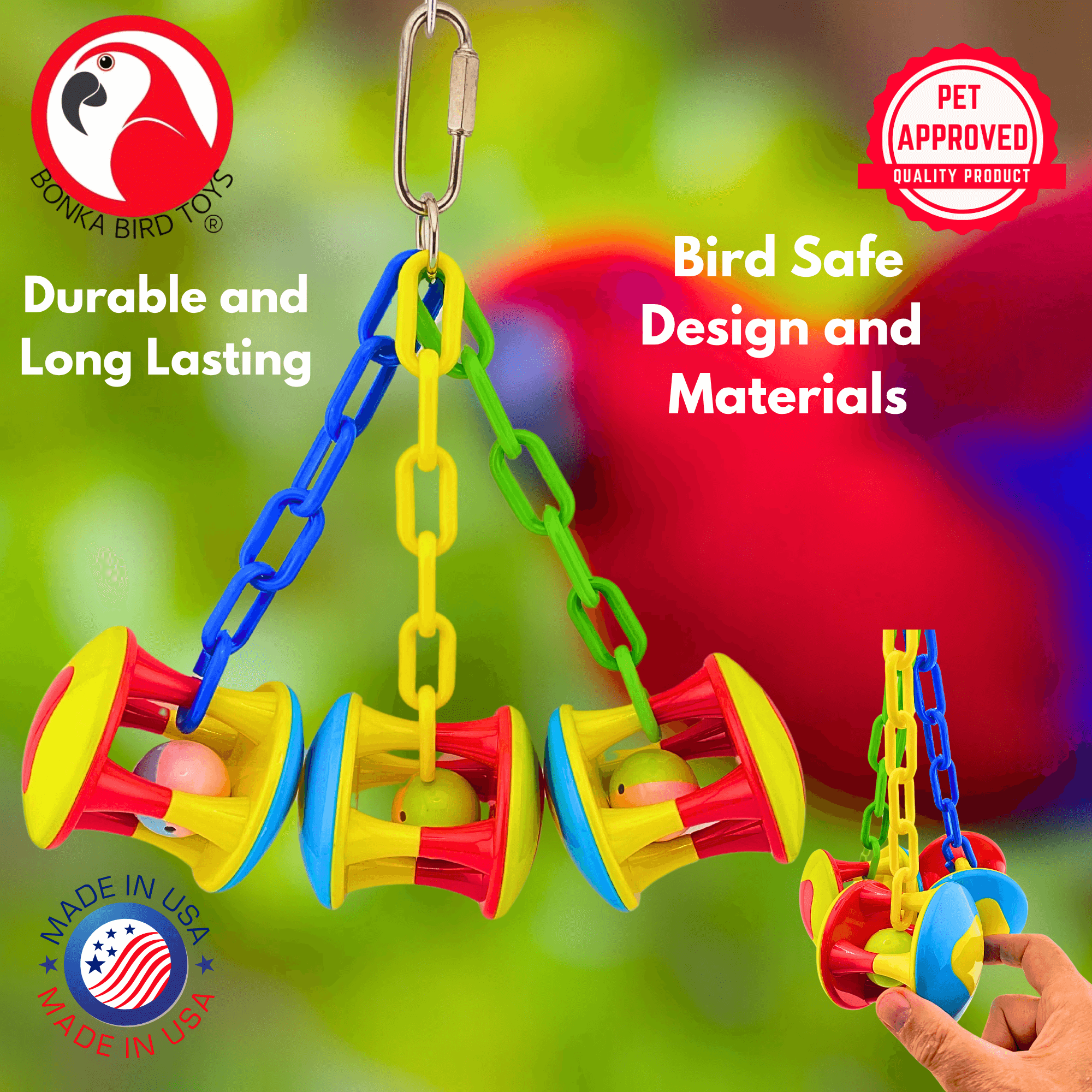 1161 Carnival Clacker - Bonka Bird Toys