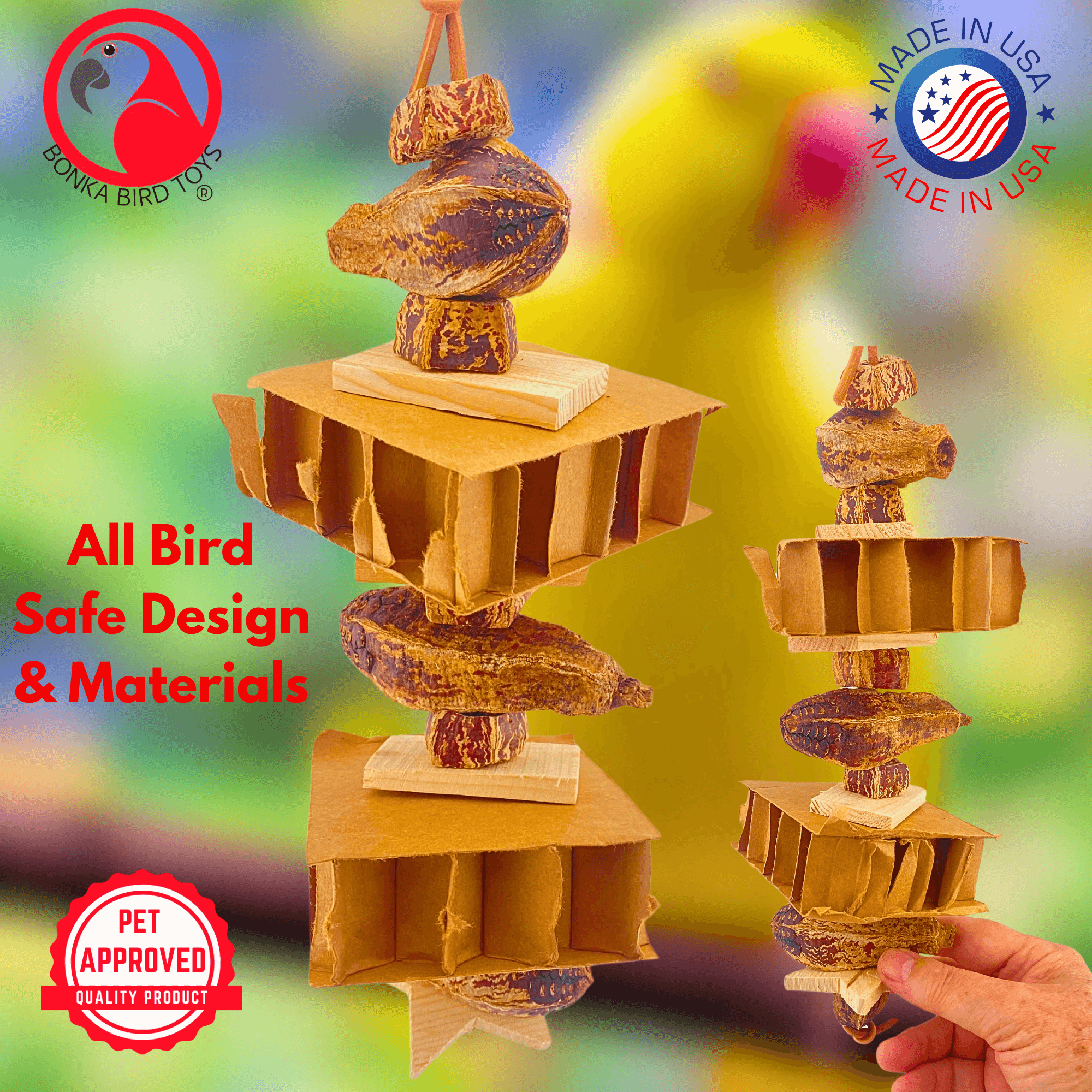 1138 Rustic Ripper - Bonka Bird Toys