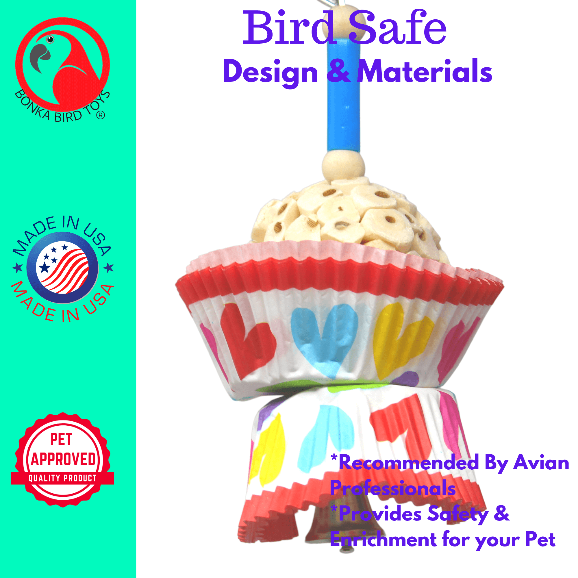 1925 Heart Cake - Bonka Bird Toys