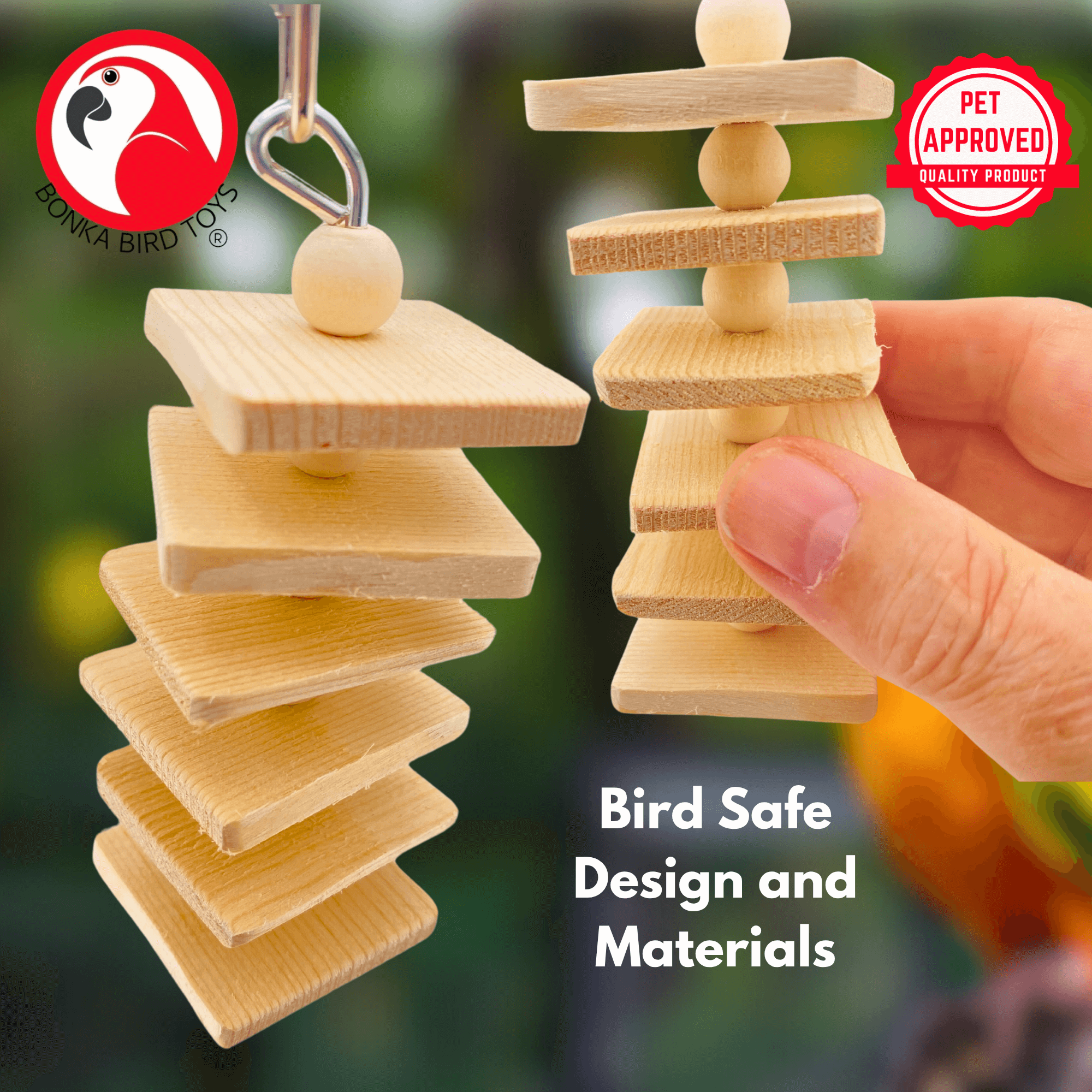 972 Natural Mini Stepper - Bonka Bird Toys