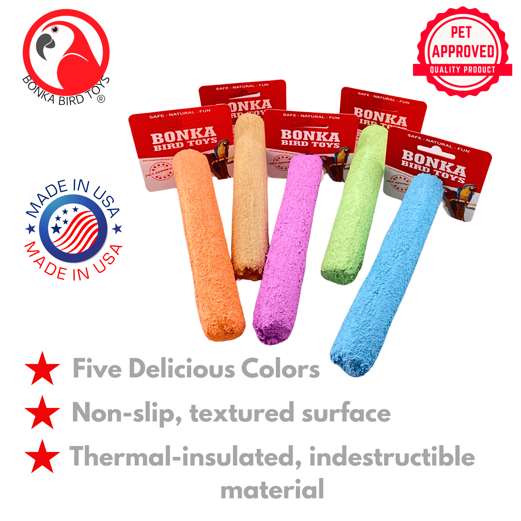 1434 Medium Conditioning Perch - Bonka Bird Toys