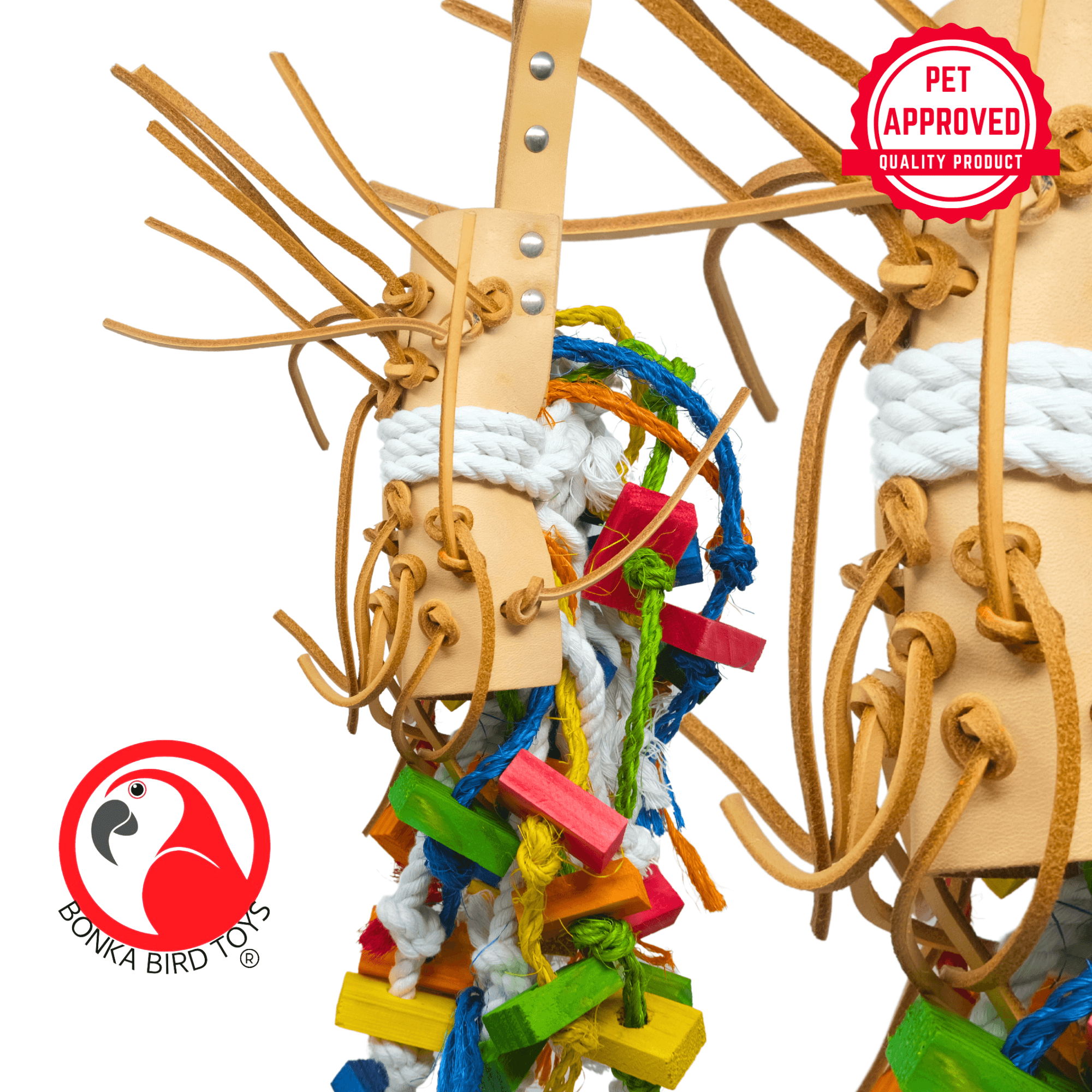 2630 Medium Leather Side Saddle - Bonka Bird Toys