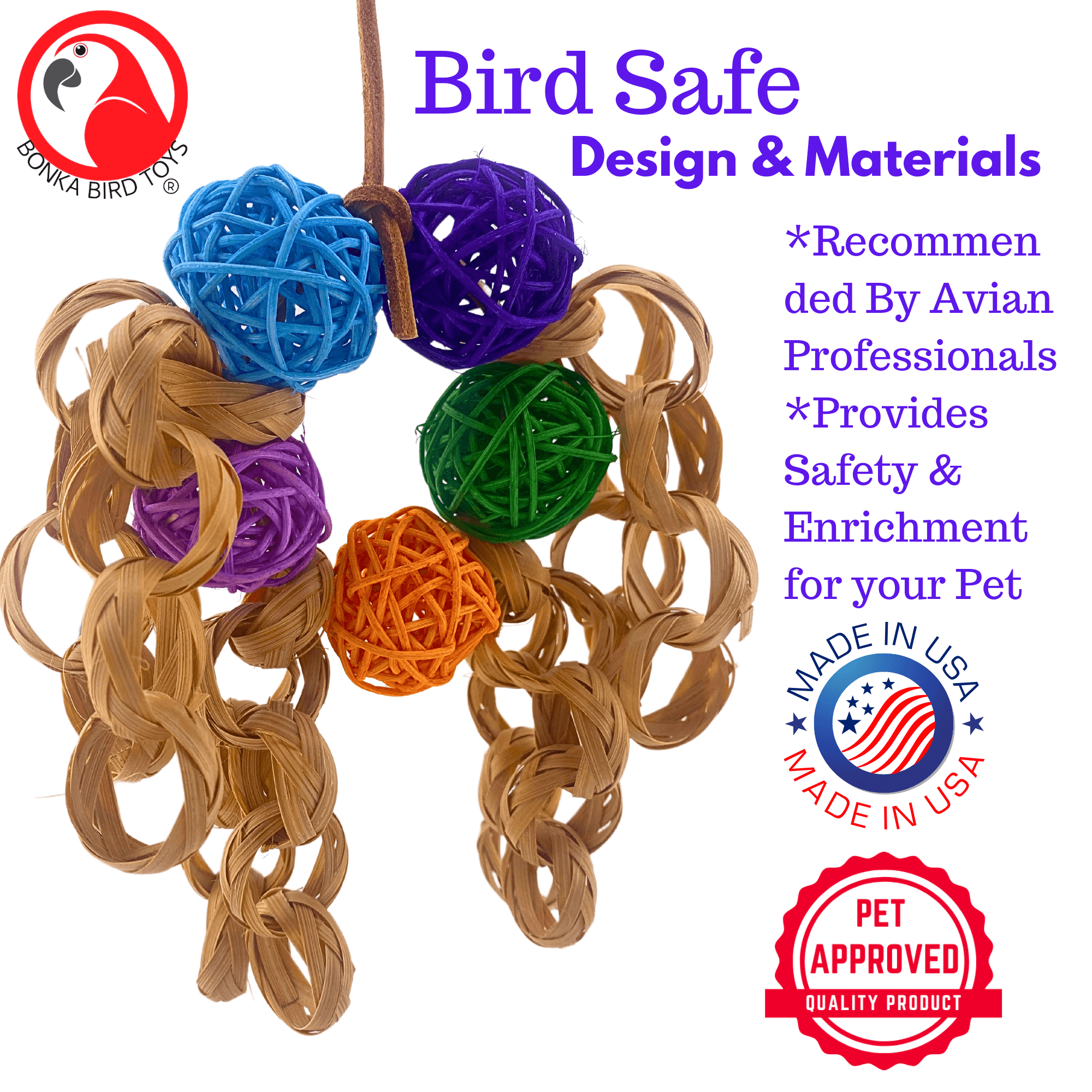 2501 Tangle Balls - Bonka Bird Toys