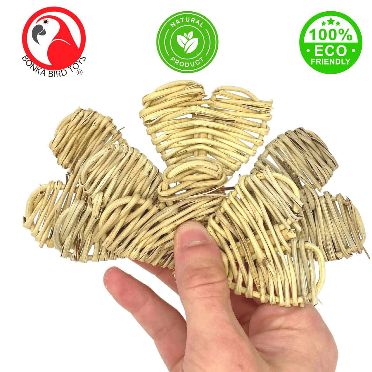 1301 Small Natural Vine Heart - Bonka Bird Toys