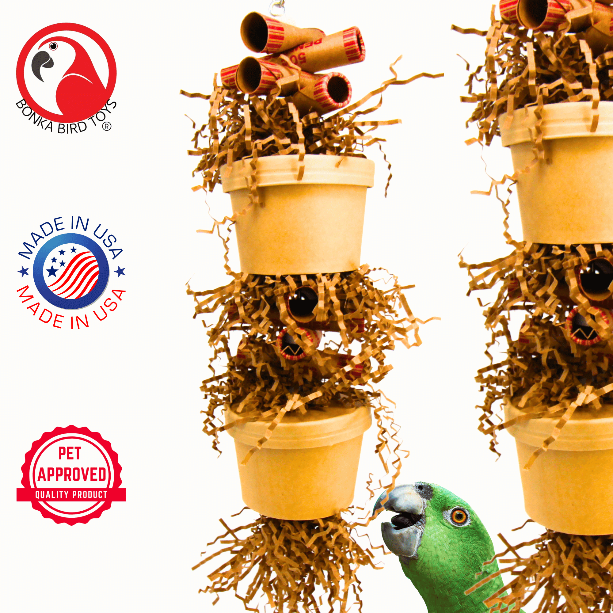 3867 Duo Money Pot - Bonka Bird Toys