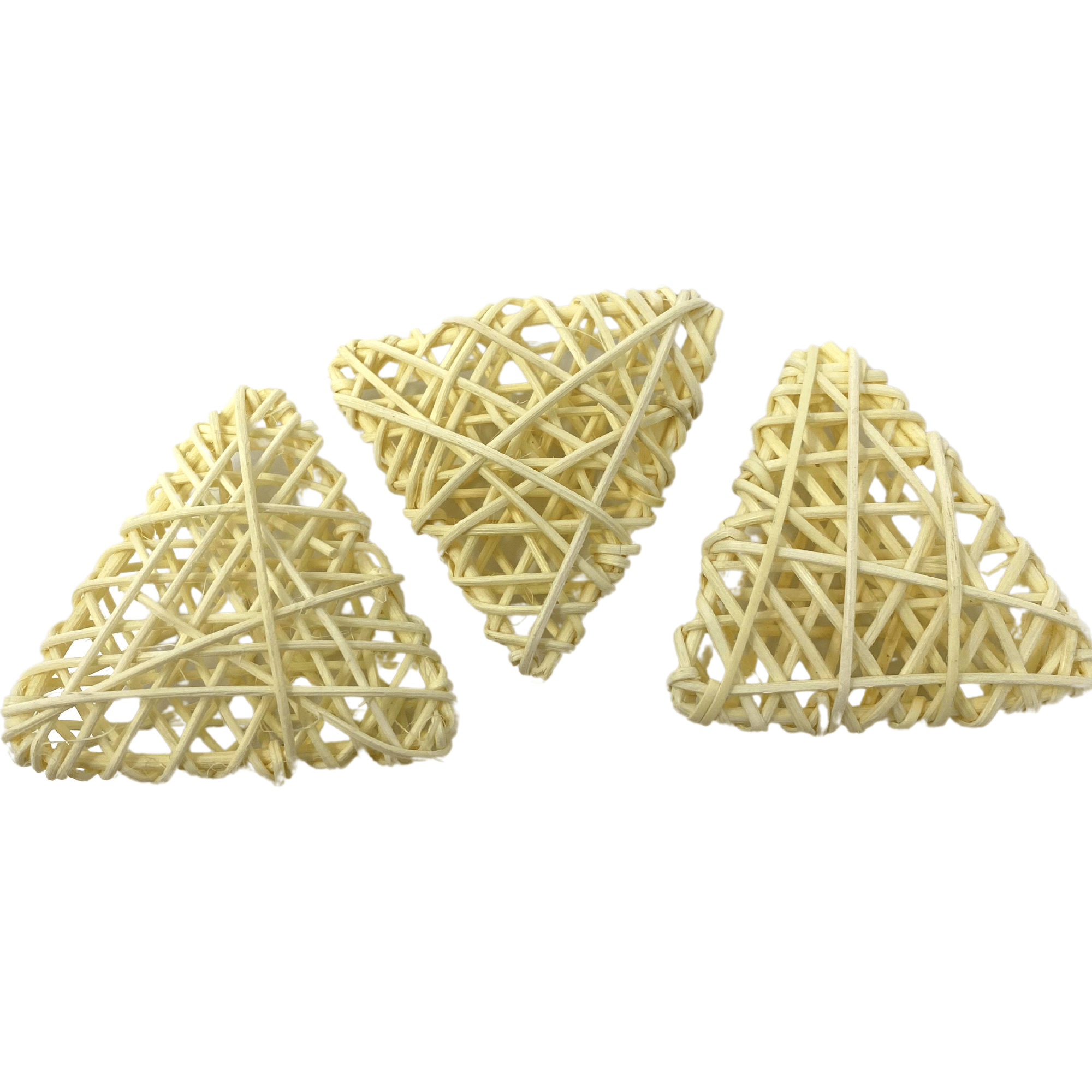 2511 Pk3 Natural Vine Triangles - Bonka Bird Toys
