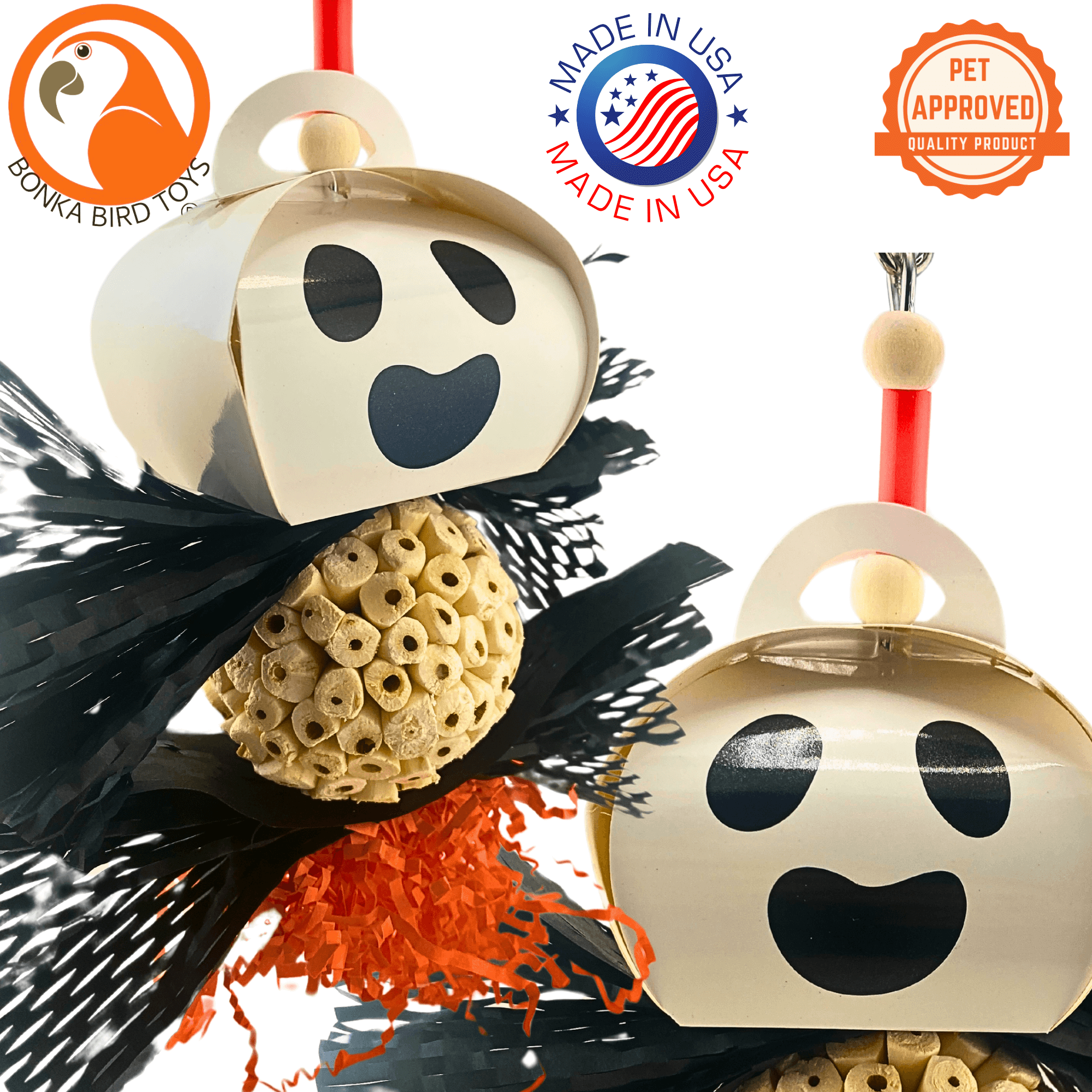 2719 Spooky Halloween Ghost - Bonka Bird Toys