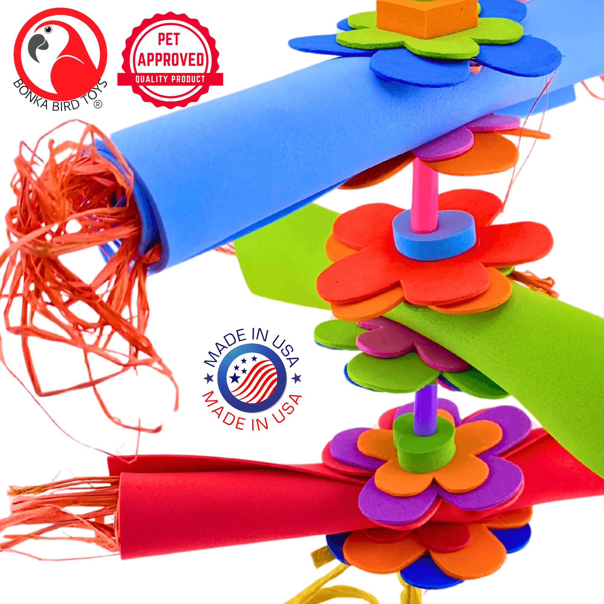 1112 Medium Foam Roller - Bonka Bird Toys