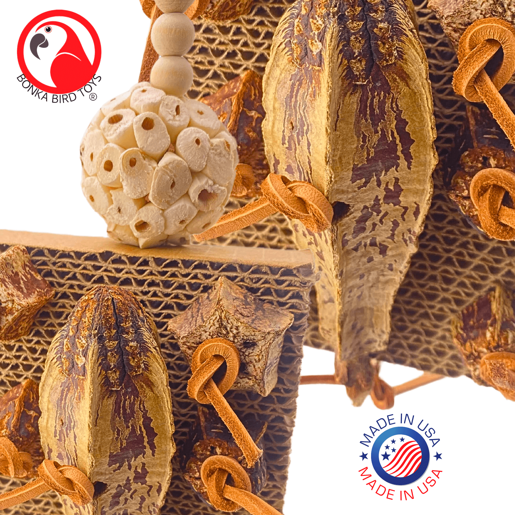 1427 Mahogany Forage Block - Bonka Bird Toys