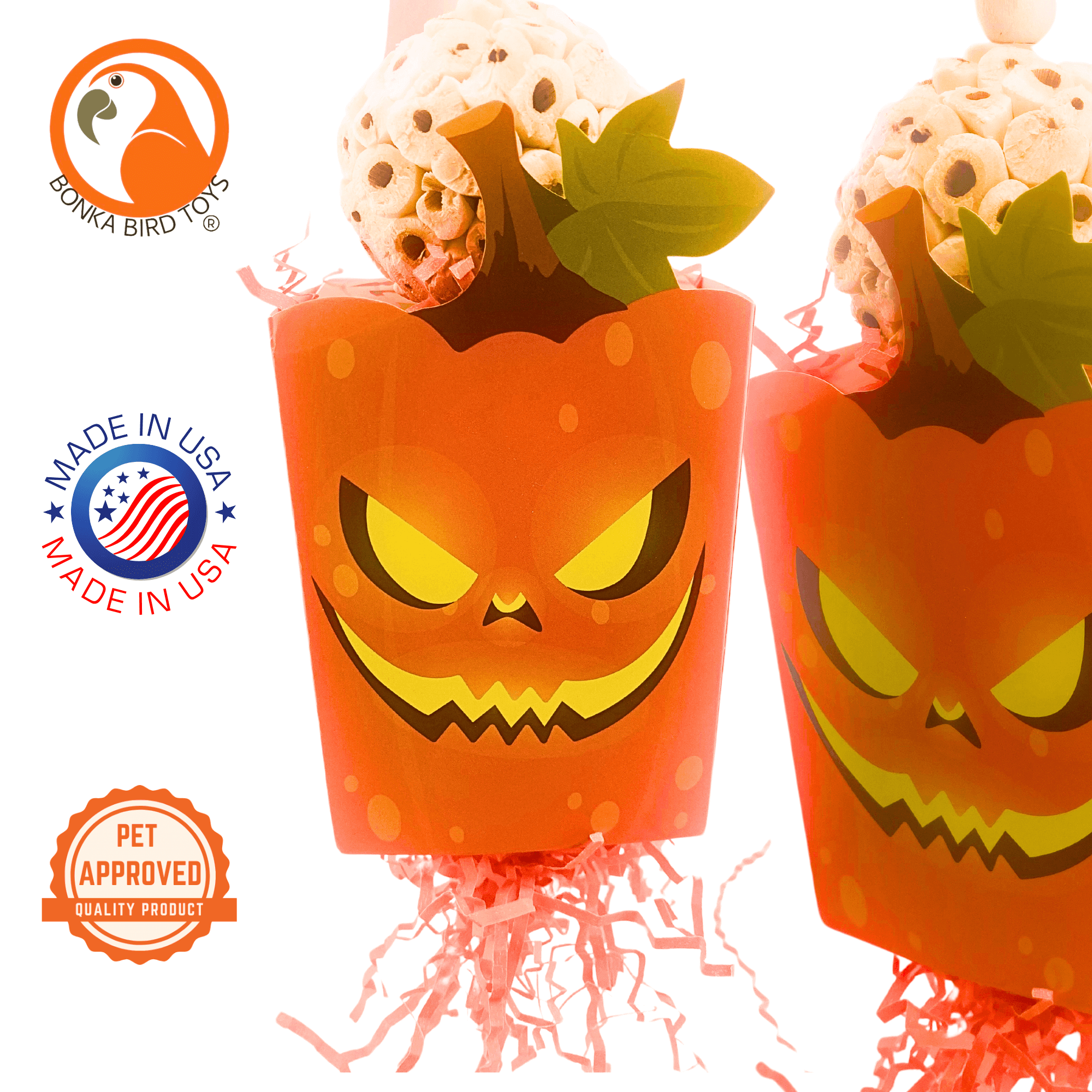 2684 Halloween Pumpkin Box - Bonka Bird Toys