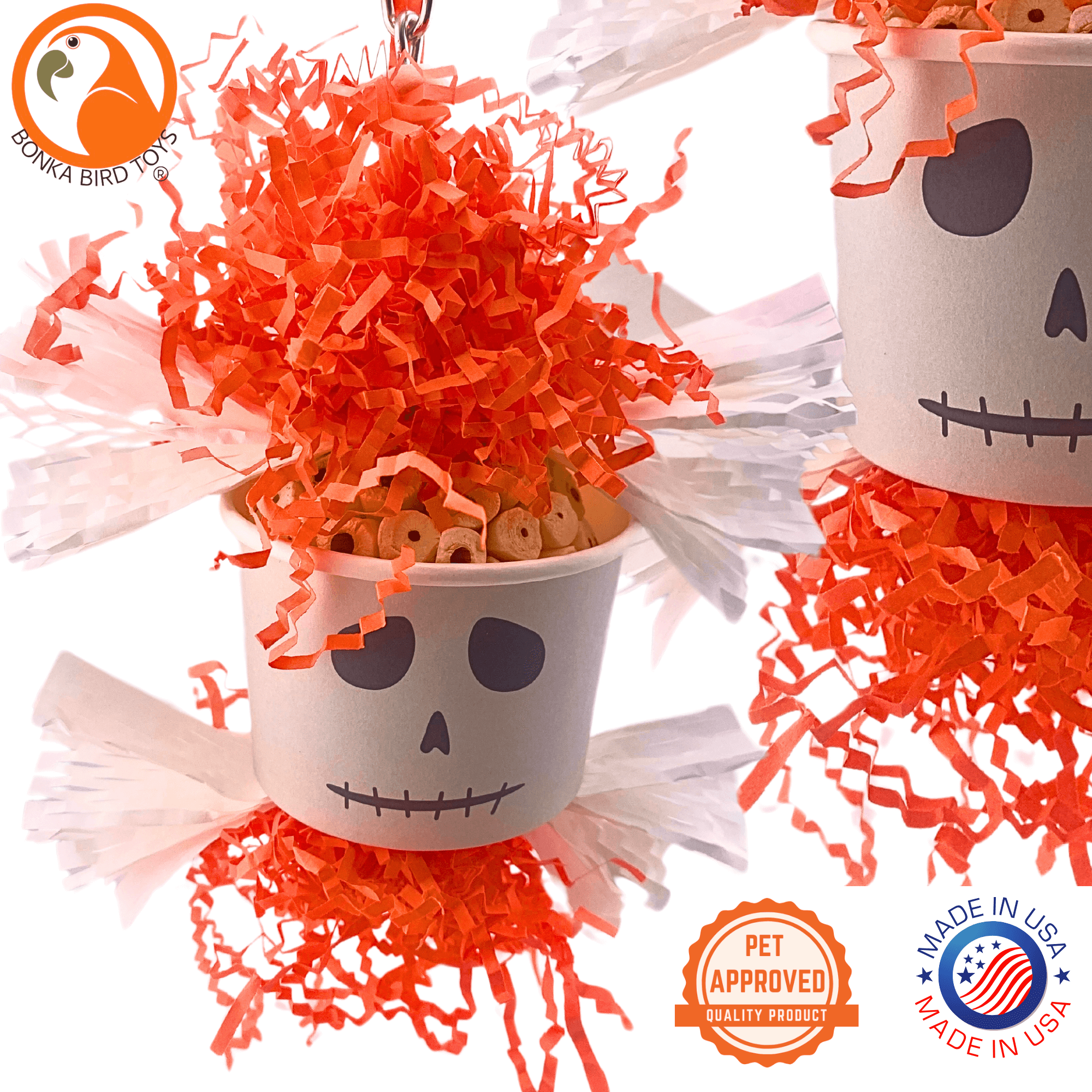 2713 Halloween Ghost Dish - Bonka Bird Toys