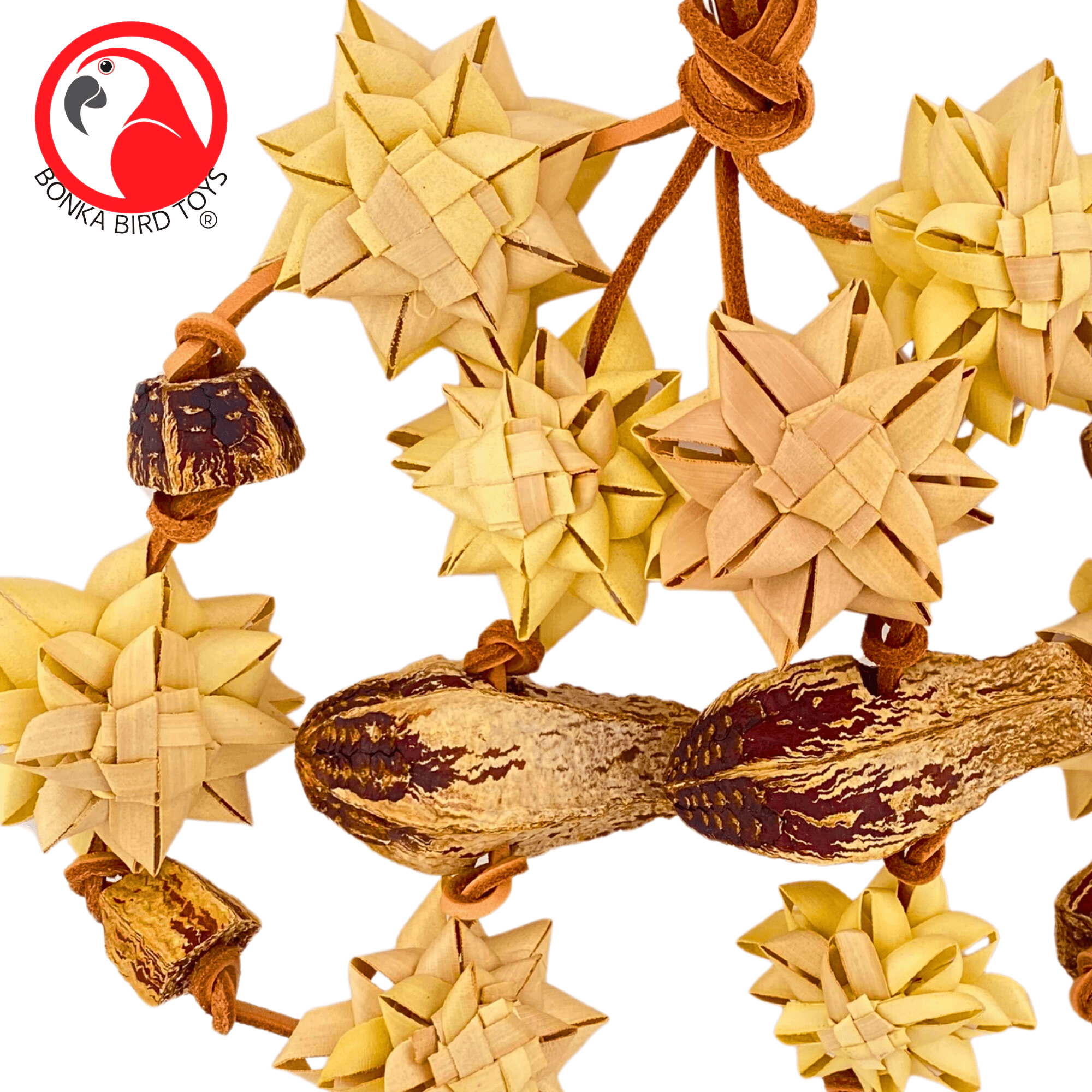 1061 Medium Palm & Pod Forage Cluster - Bonka Bird Toys