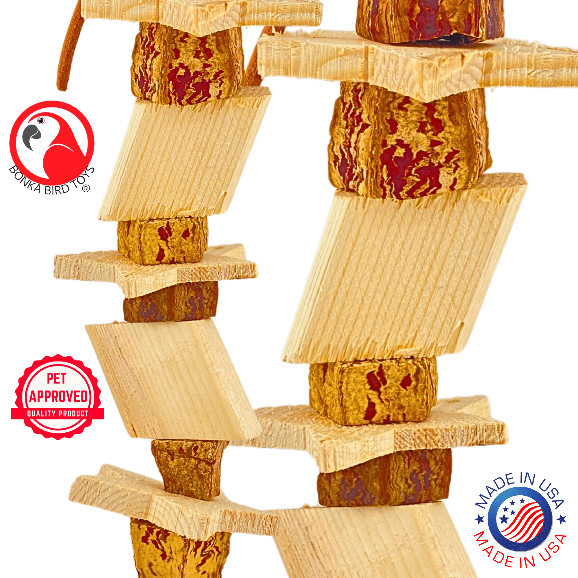 1123 Star Stack Chewer - Bonka Bird Toys