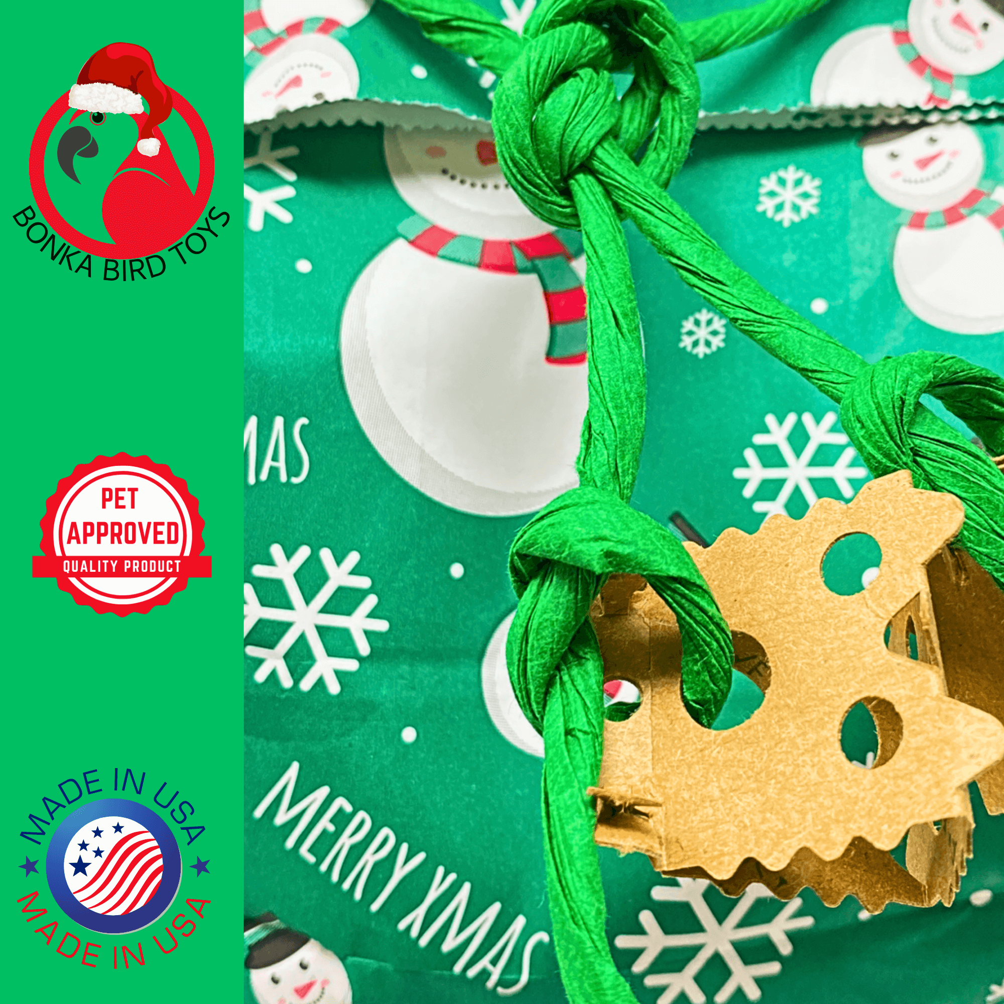 2754 Christmas Snowman Treat Bag - Bonka Bird Toys