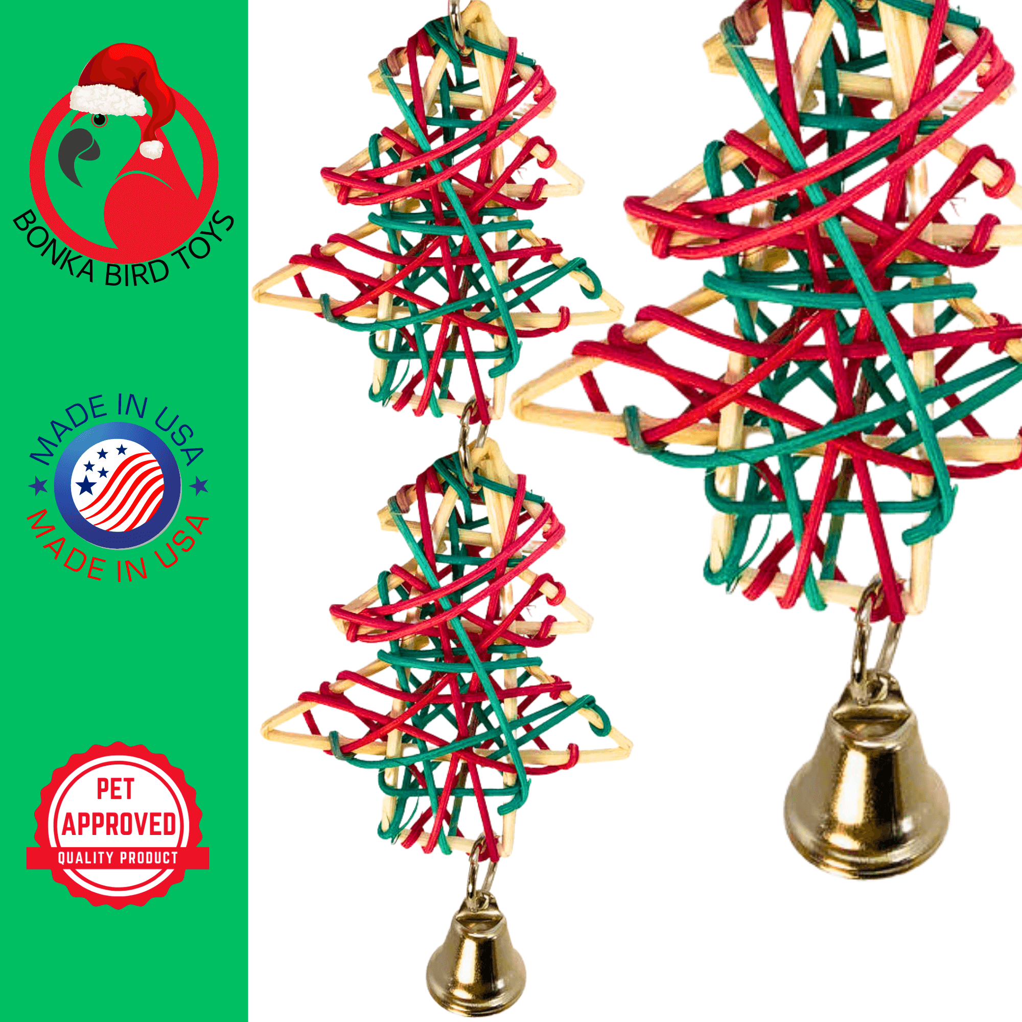 1542 Duo Christmas tree - Bonka Bird Toys