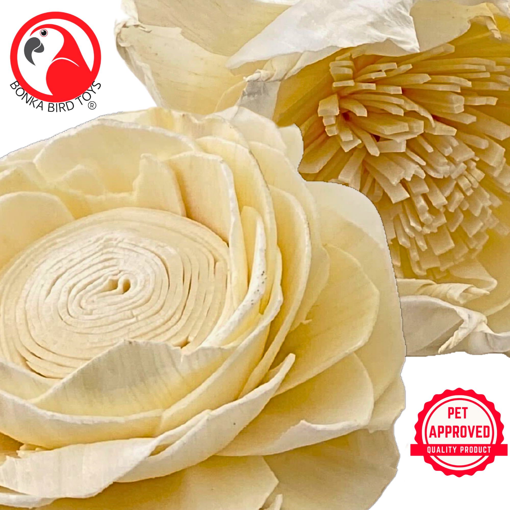 3604 Pk6 Assorted Sola Flowers - Bonka Bird Toys