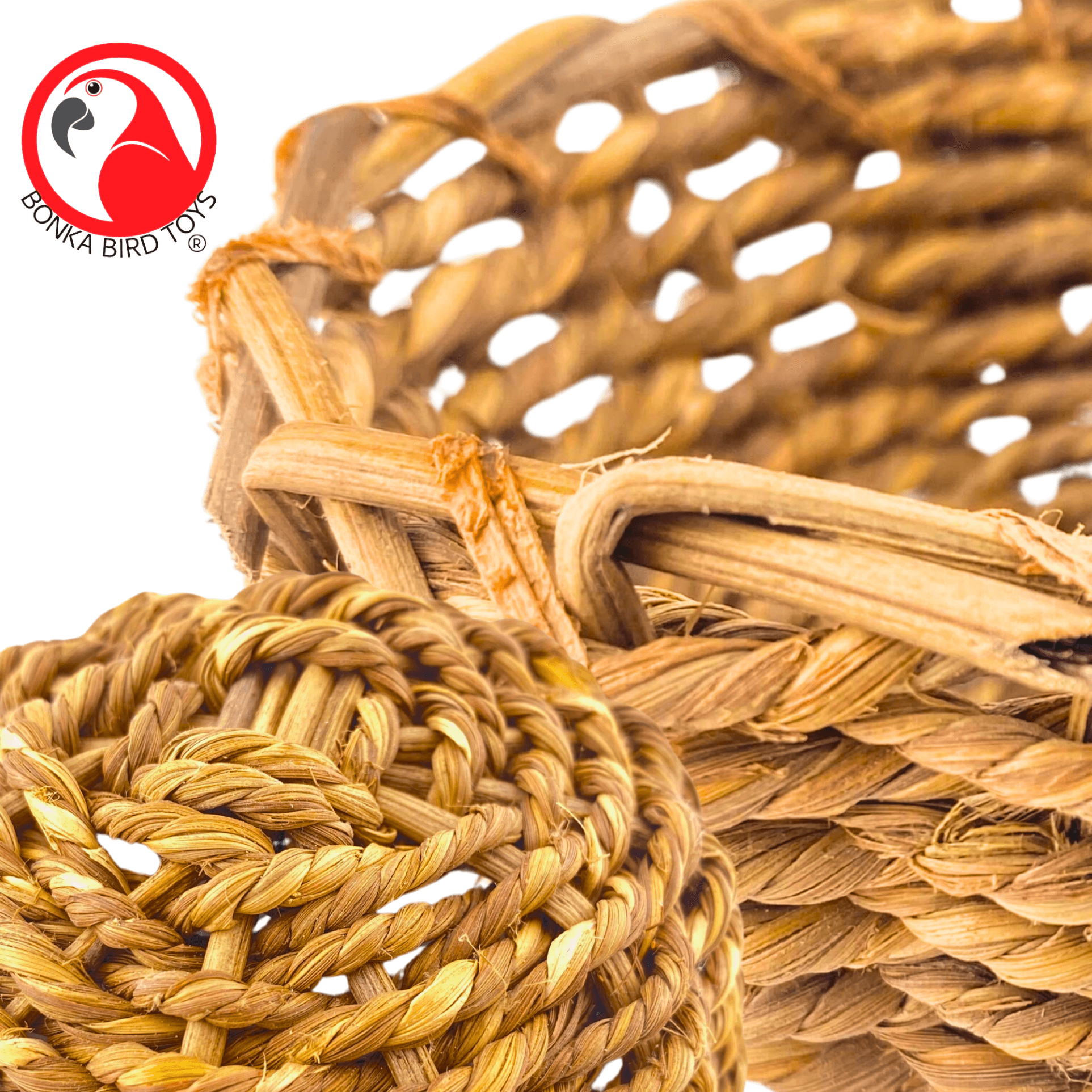 1262 Natural Grass Bowl - Bonka Bird Toys