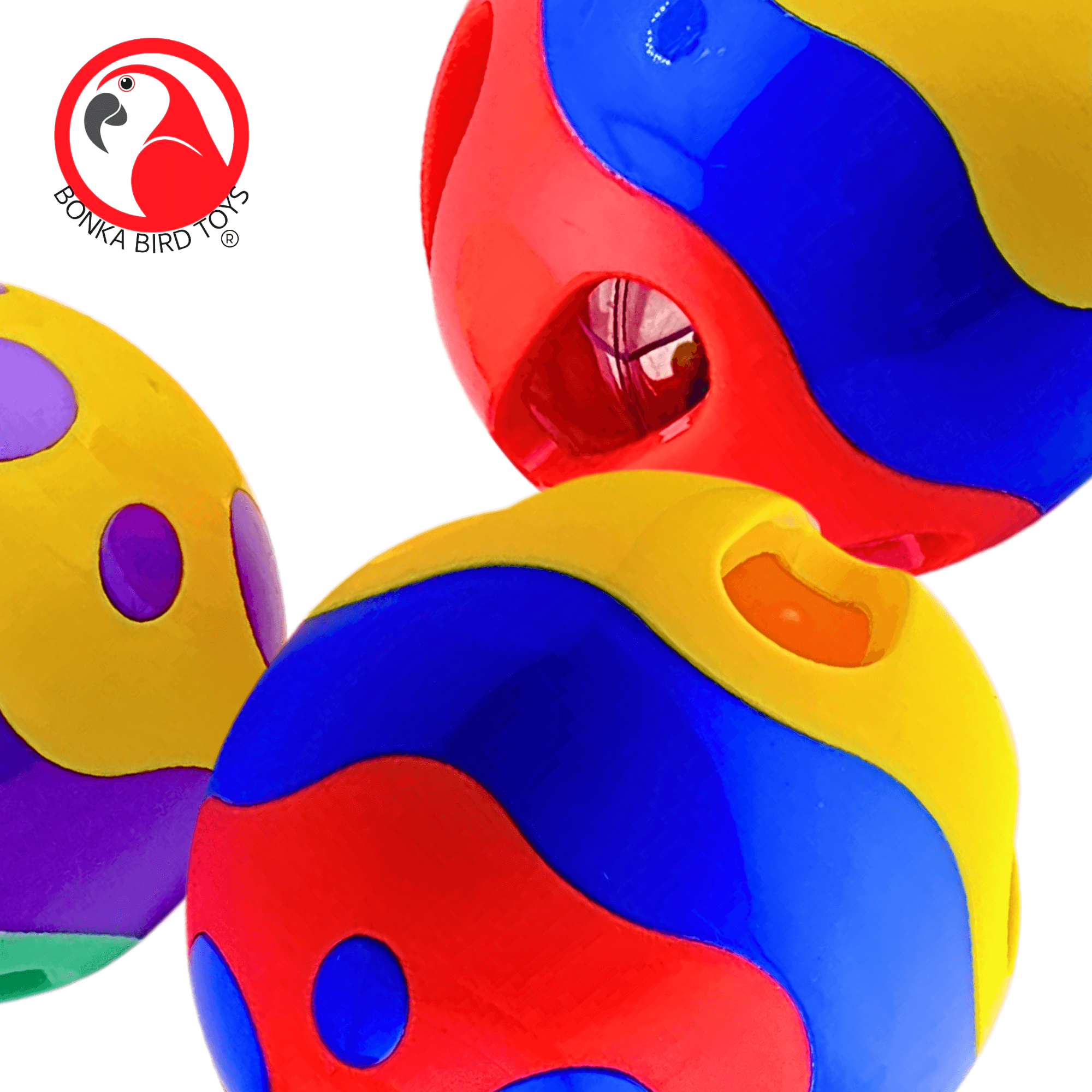 1187 Roll-A-Treat 4" Foraging Ball - Bonka Bird Toys