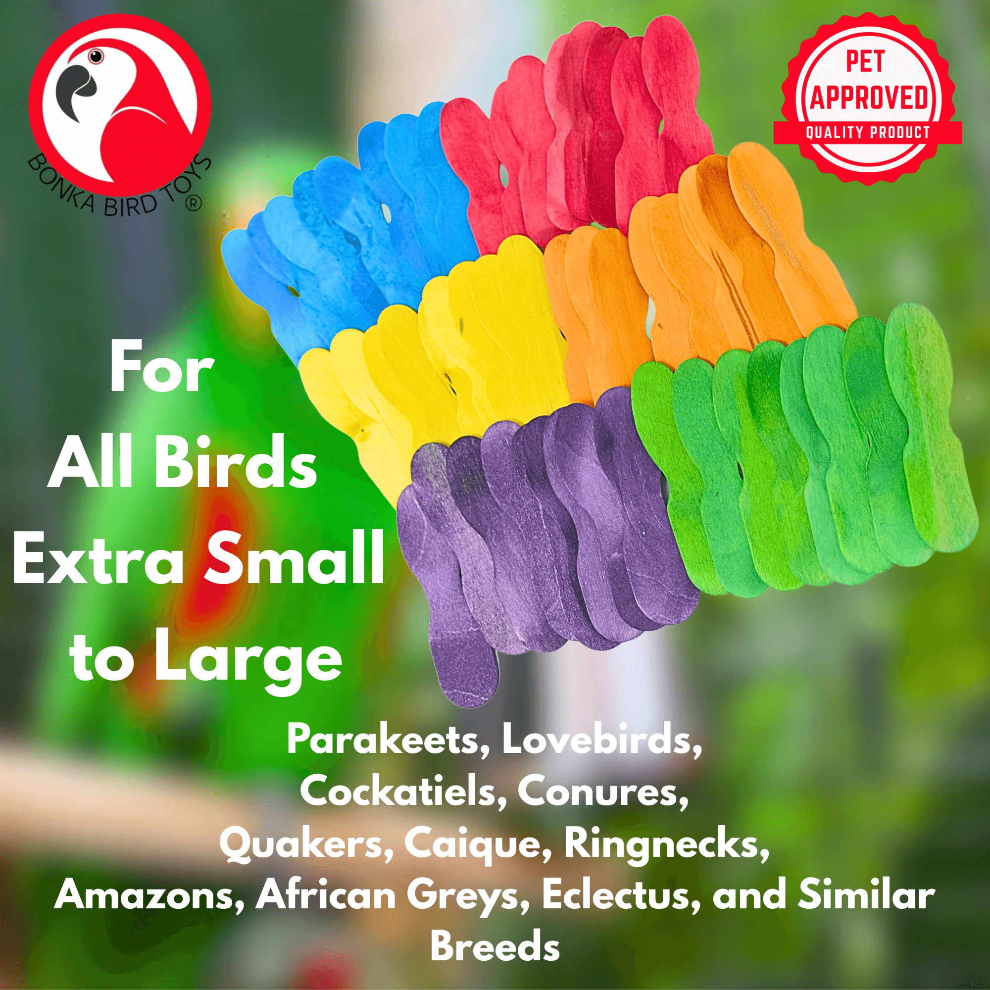 2665 PK50 Mini Scoop Spoons - Bonka Bird Toys
