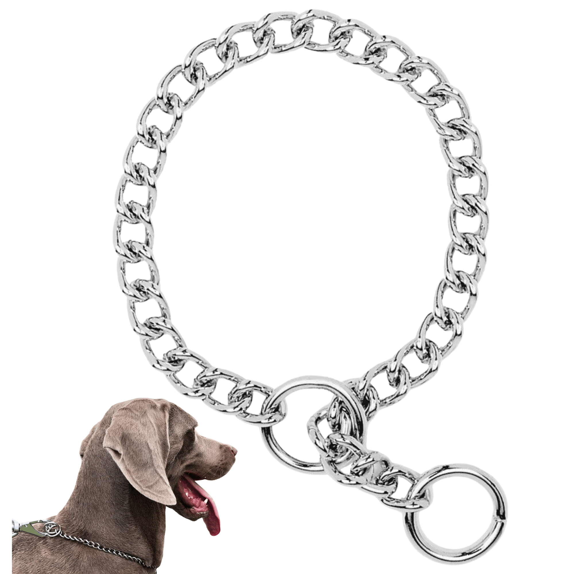 Heavyweight Dog Choke Chain Collars - BOGO BUNDLE BUY ONE GET ONE FREE! - Bonka Bird Toys