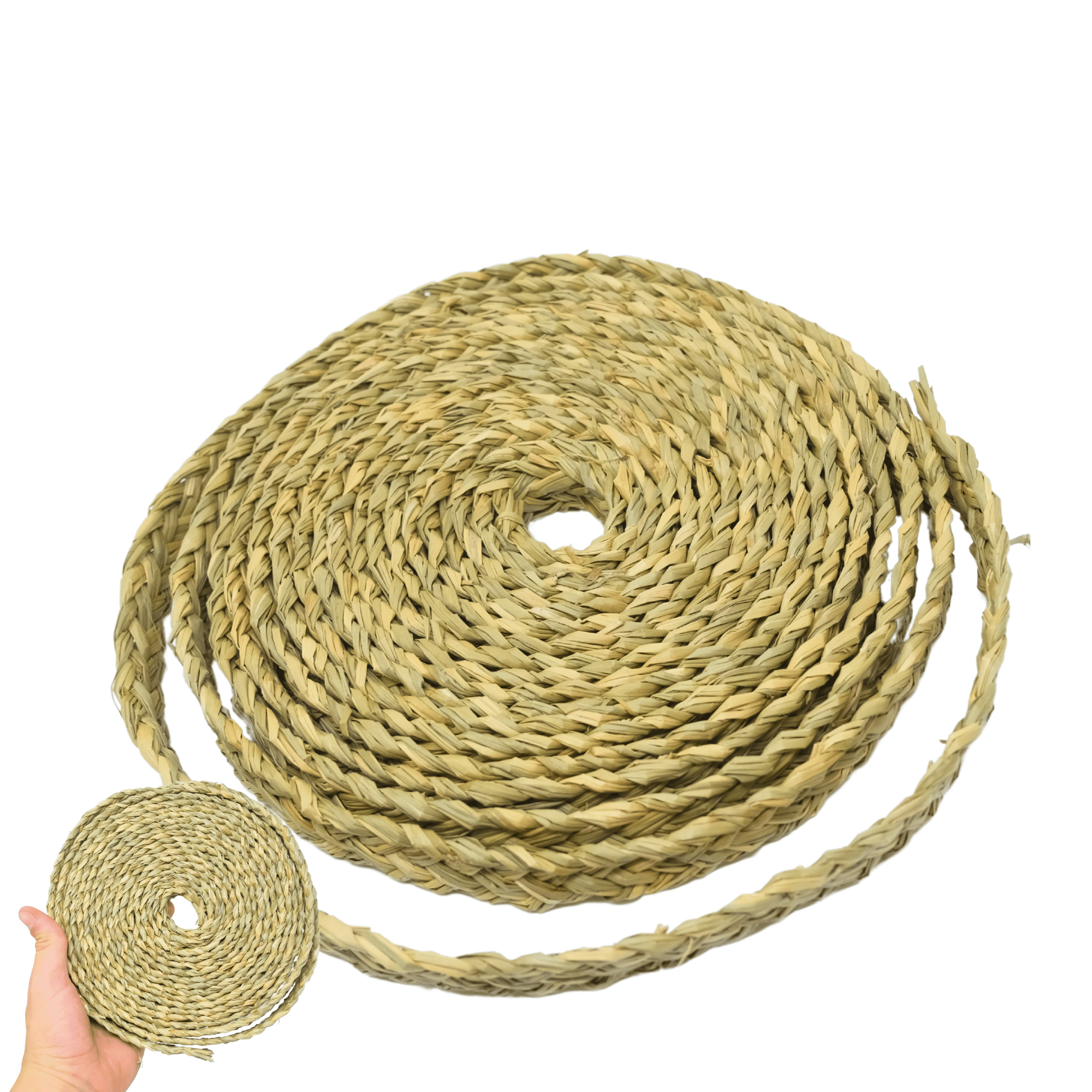 1254 7/8" Seagrass Braided Rope 20 Ft - Bonka Bird Toys