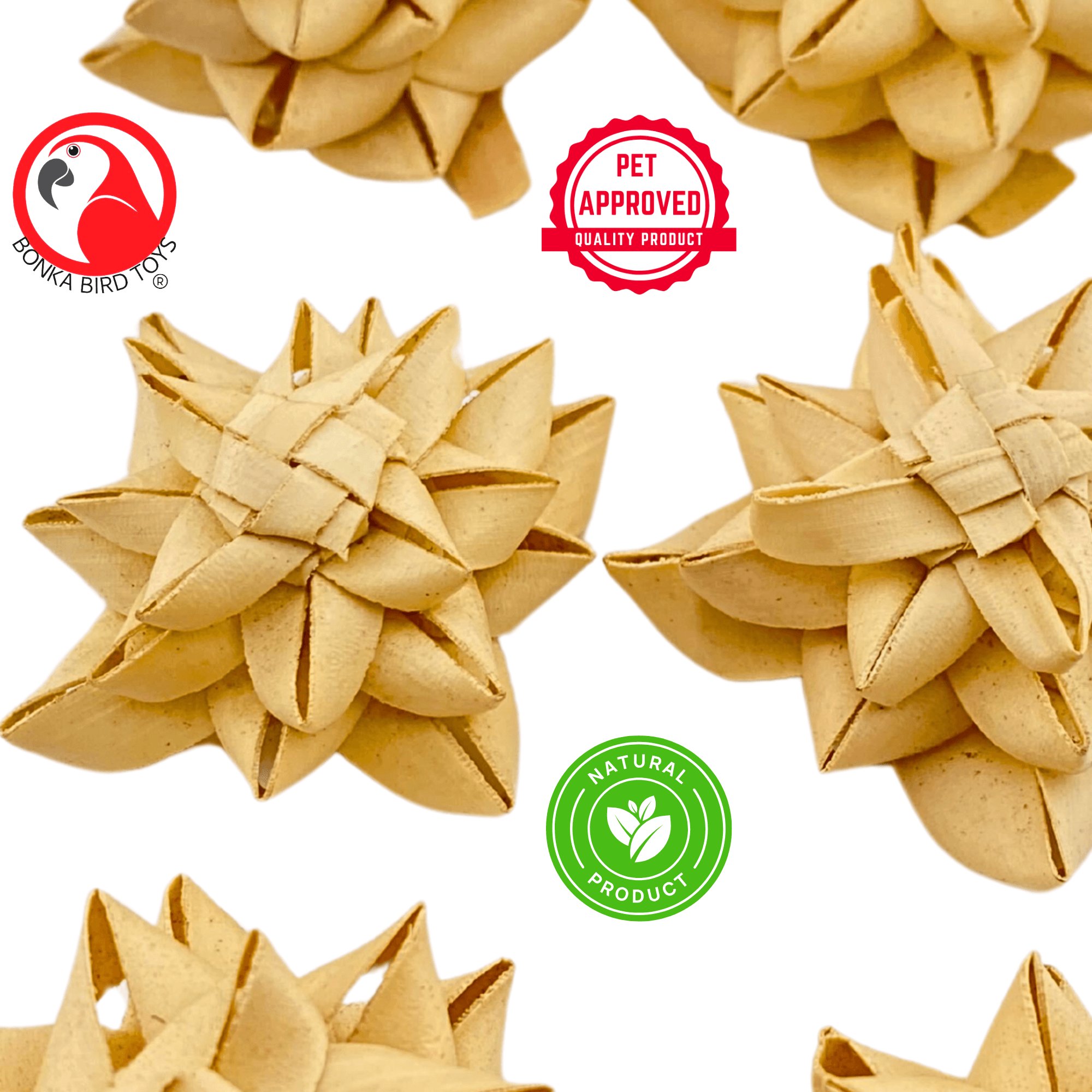 3373 Pk6 Small Palm Flower - Bonka Bird Toys