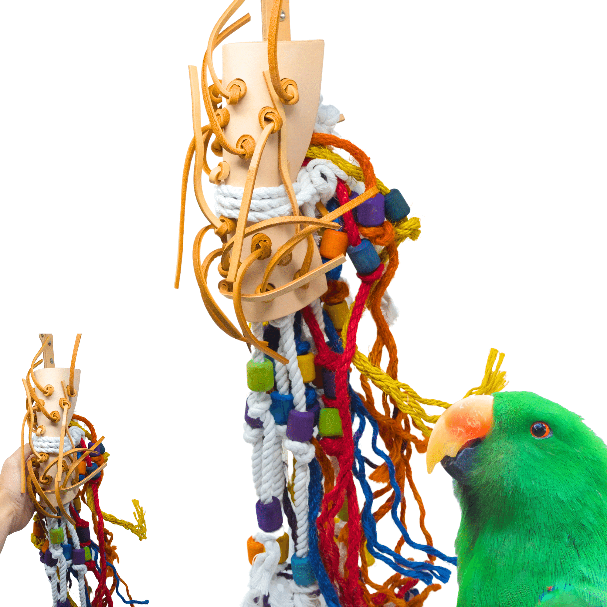 2631 Large Leather Side Saddle - Bonka Bird Toys