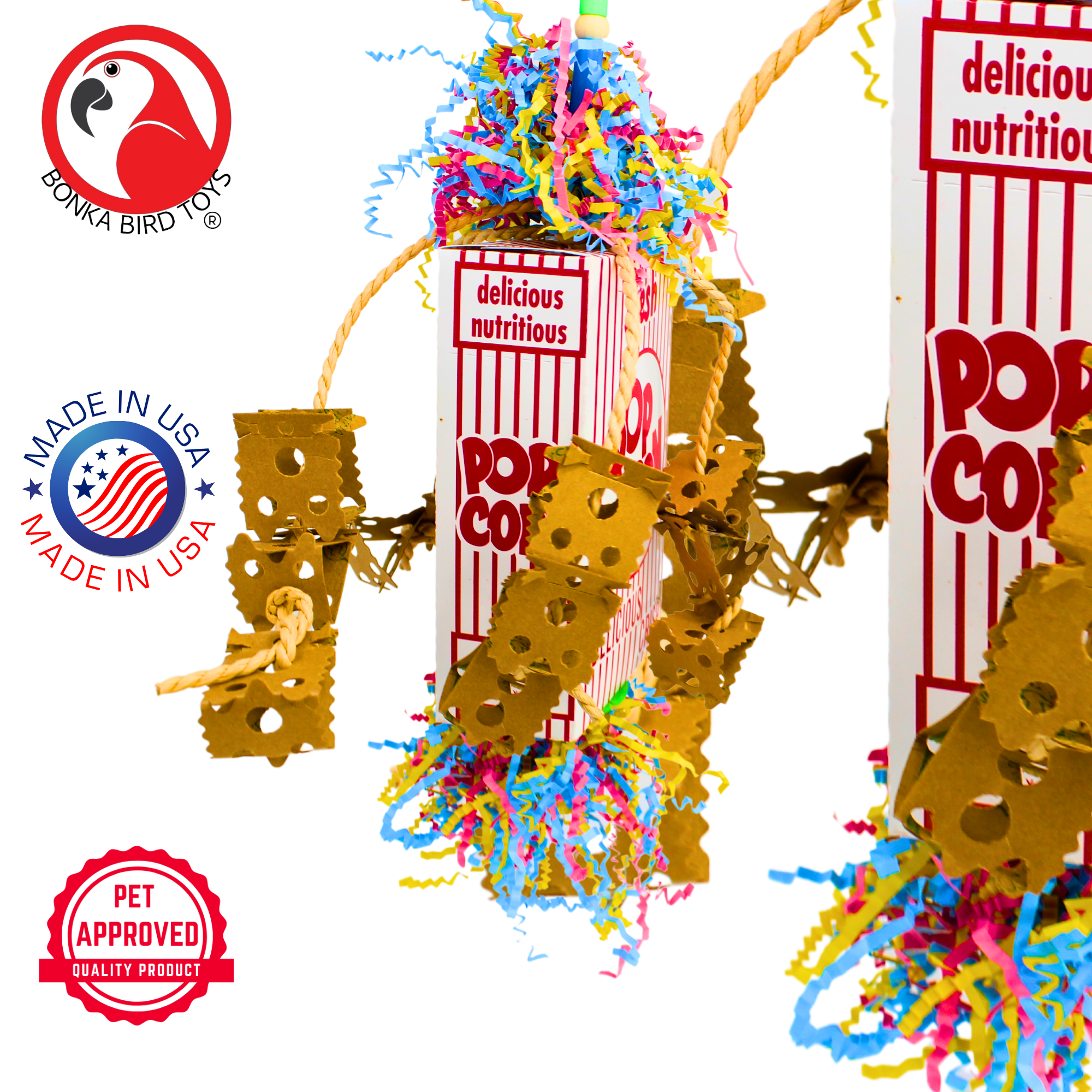 2318 Popcorn Explosion - Bonka Bird Toys