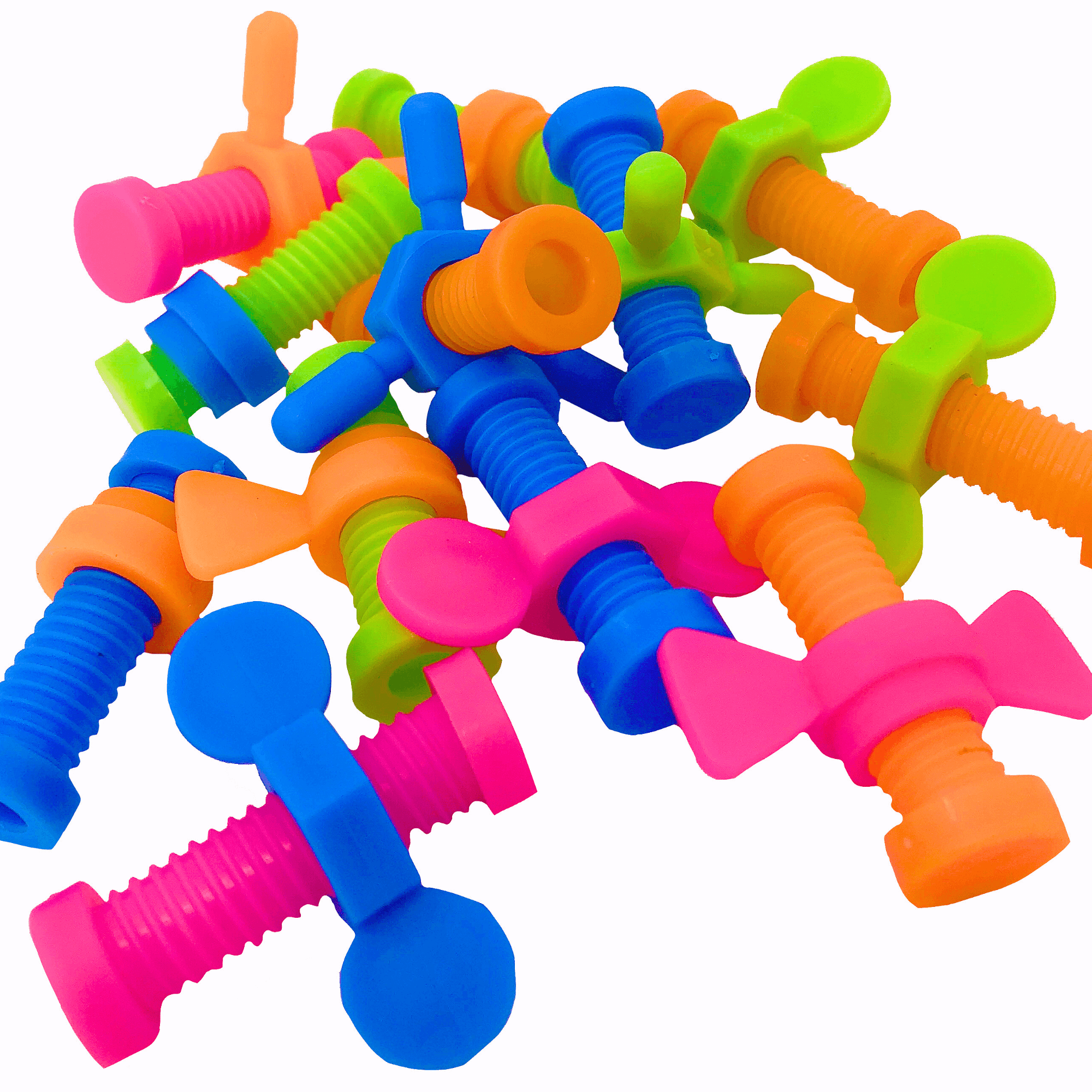 2026 Pk12 Plastic Nut & Wing Bolt - Bonka Bird Toys