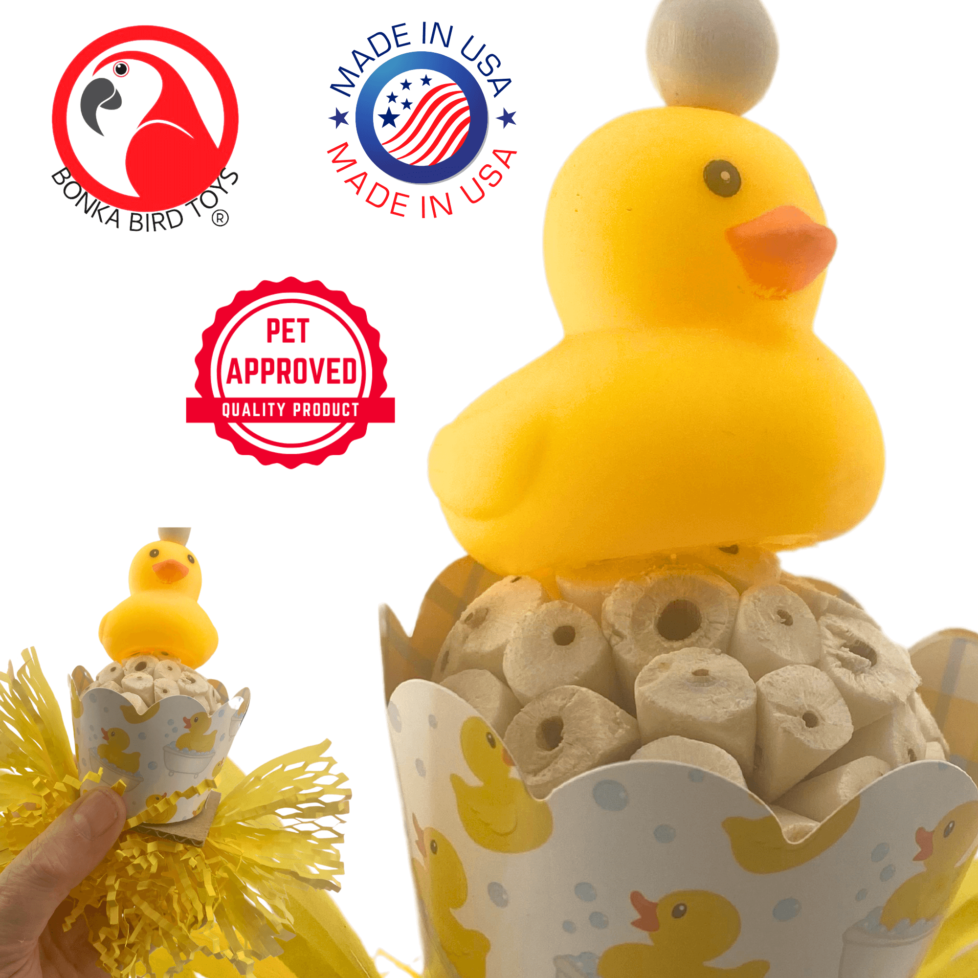 2703 Ducky Bath - Bonka Bird Toys