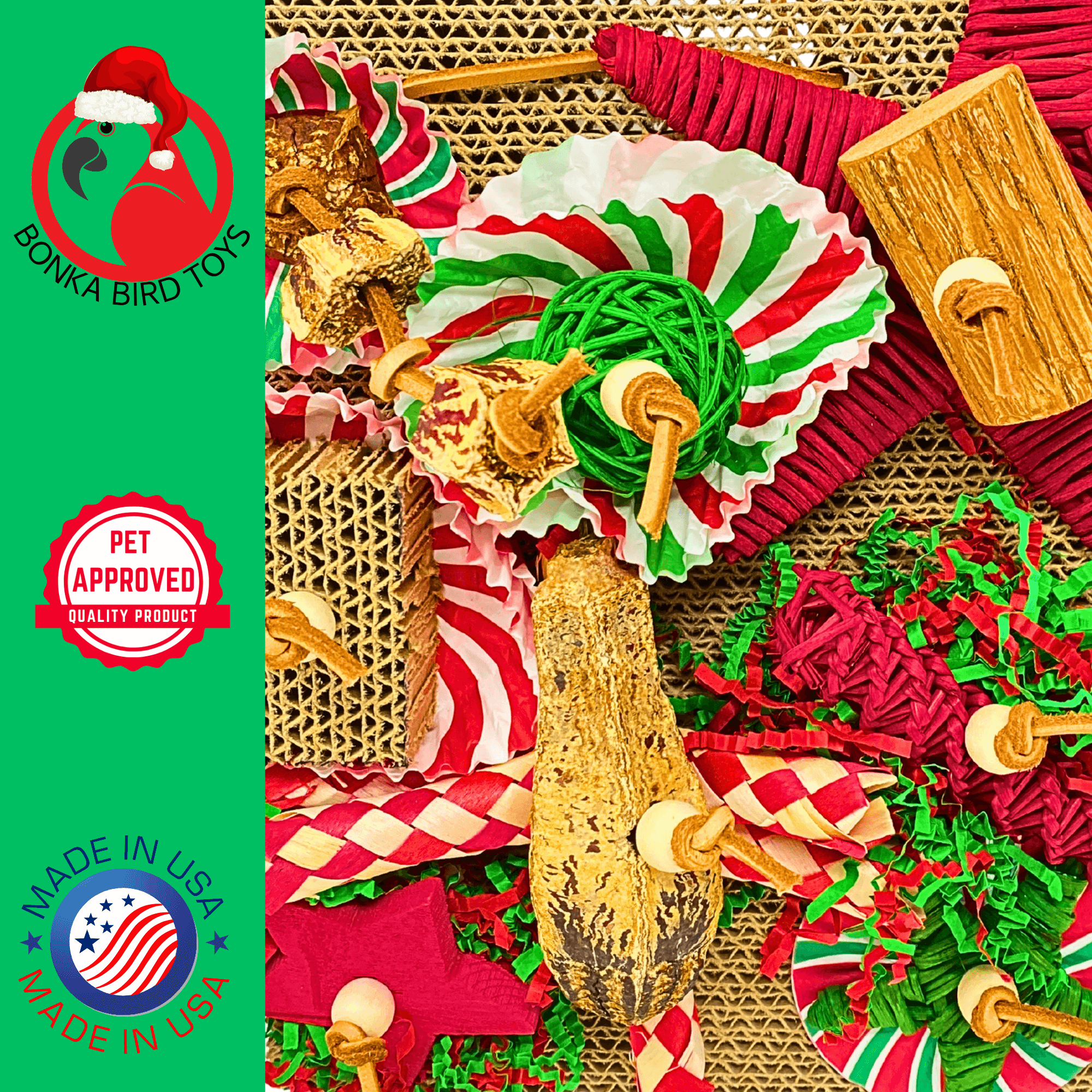 2742 Christmas Merry Munch Board - Bonka Bird Toys