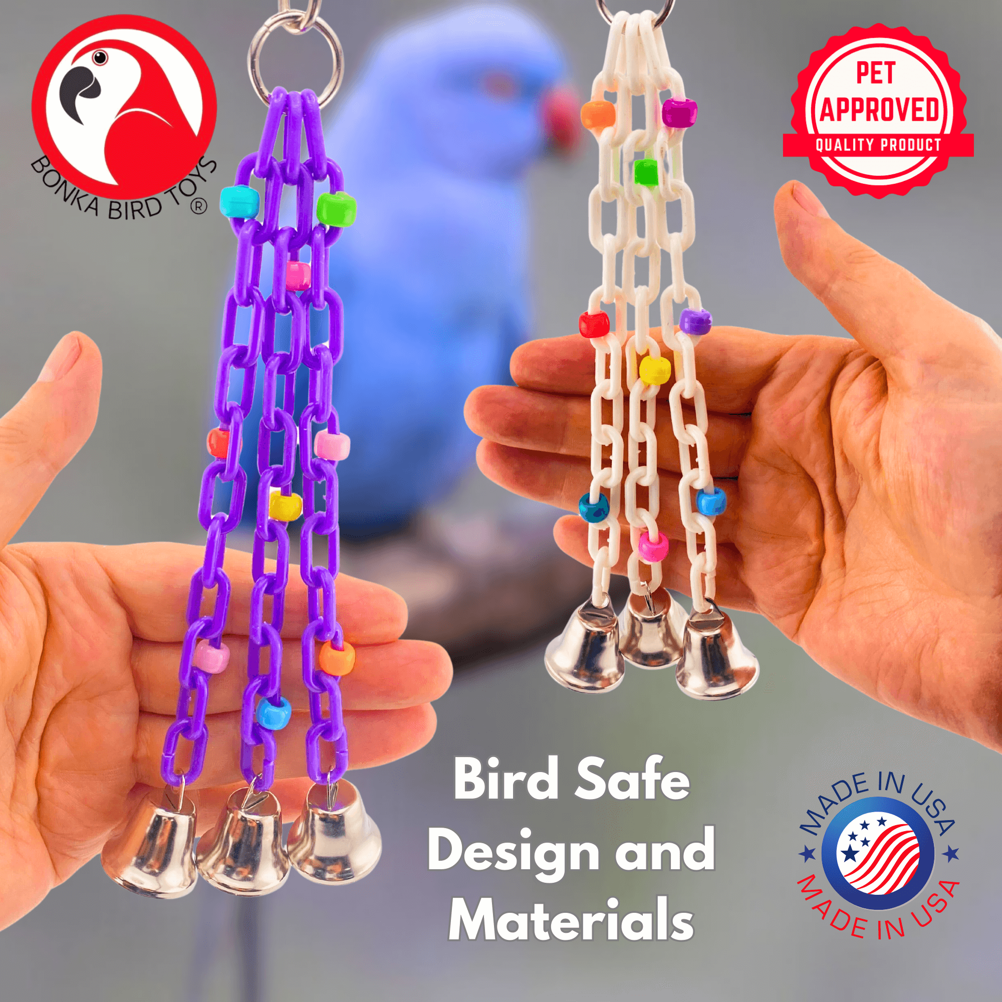1166 Trio Bell - Bonka Bird Toys