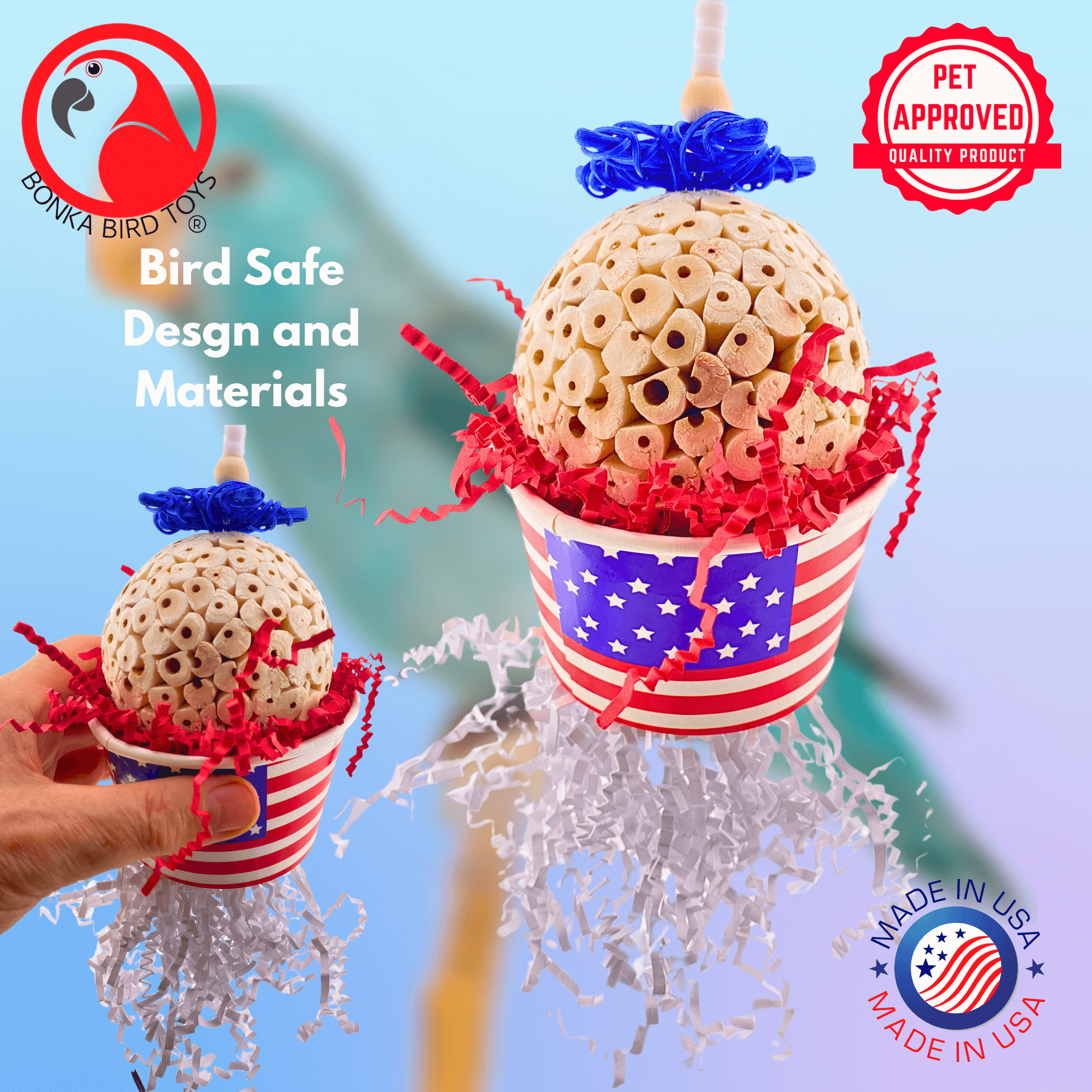 2767 Star Spangled Sola USA - Bonka Bird Toys