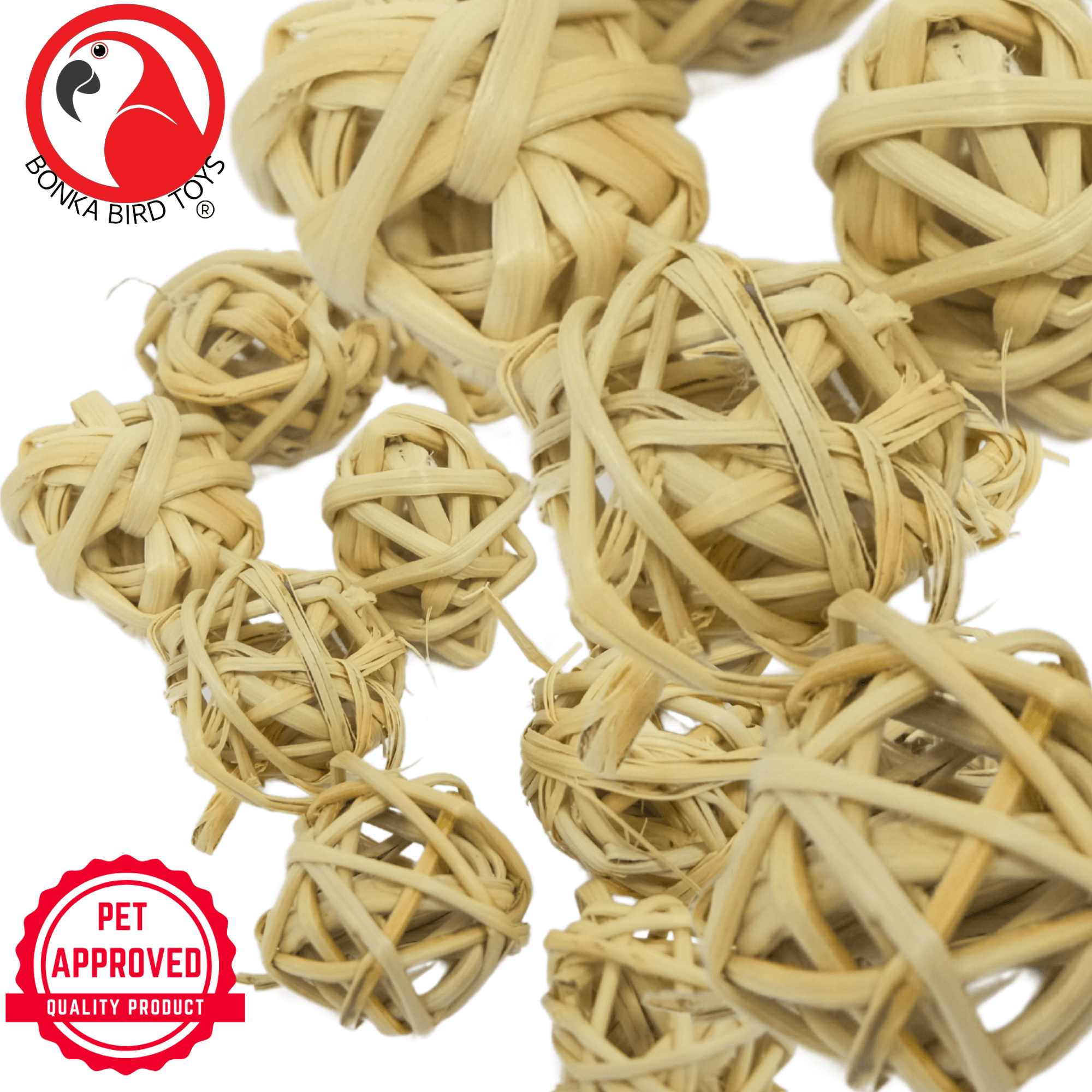 3343 Pk12 Natural Tiny Vine Balls - Bonka Bird Toys