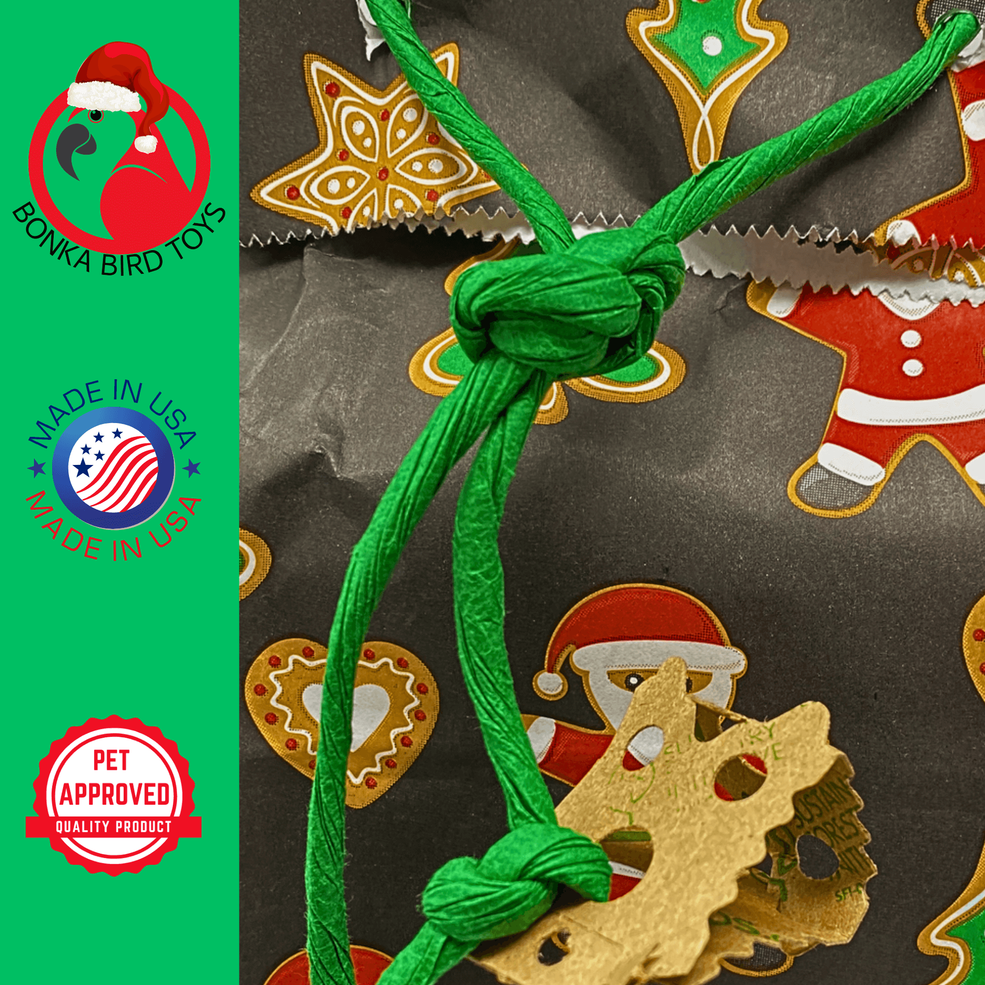 2749 Santa Christmas Treat Bag - Bonka Bird Toys