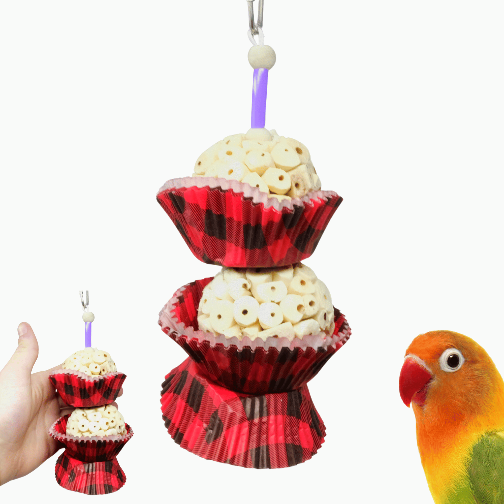 1932CT Tartan Two Cake - Bonka Bird Toys