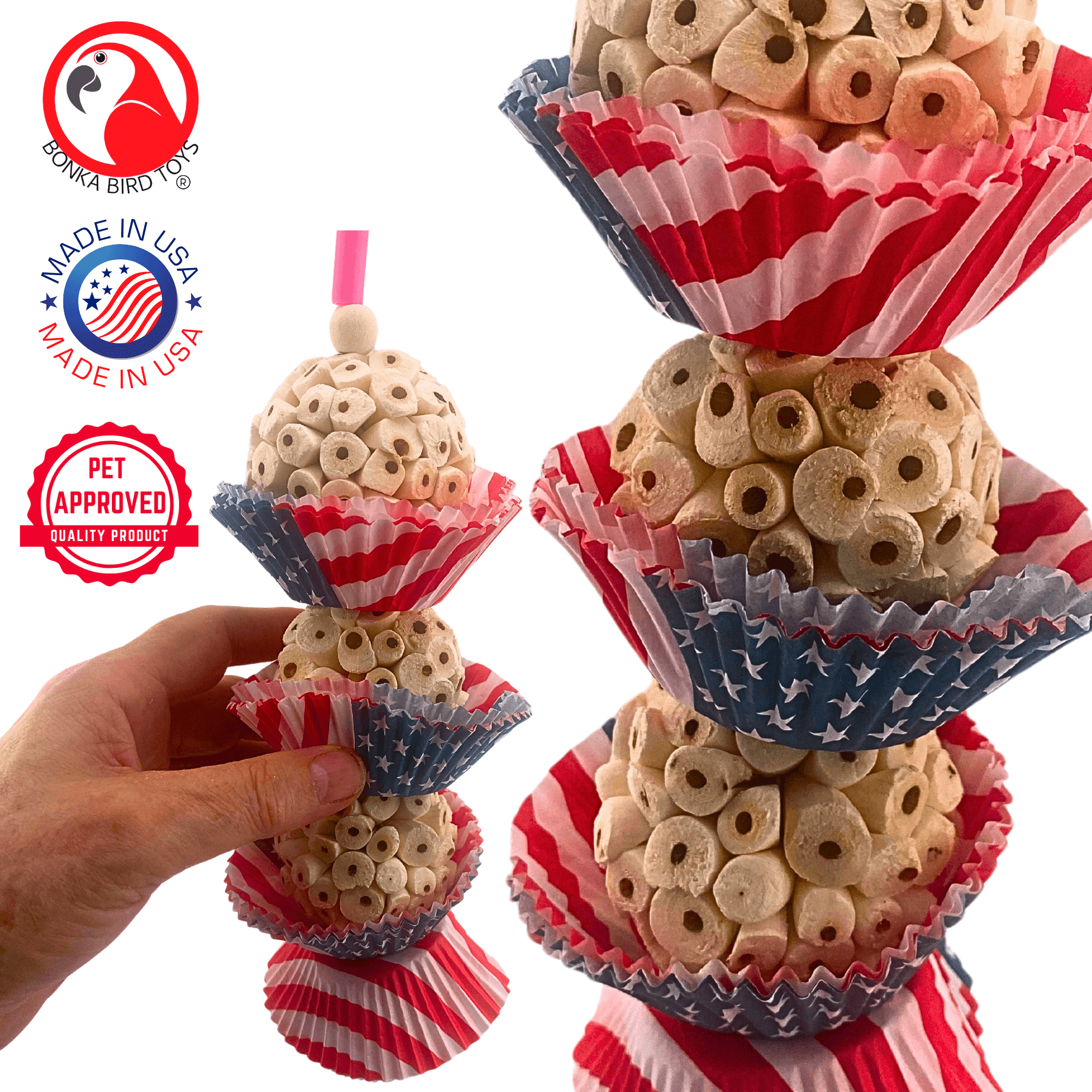 2027 USA Three Cake - Bonka Bird Toys