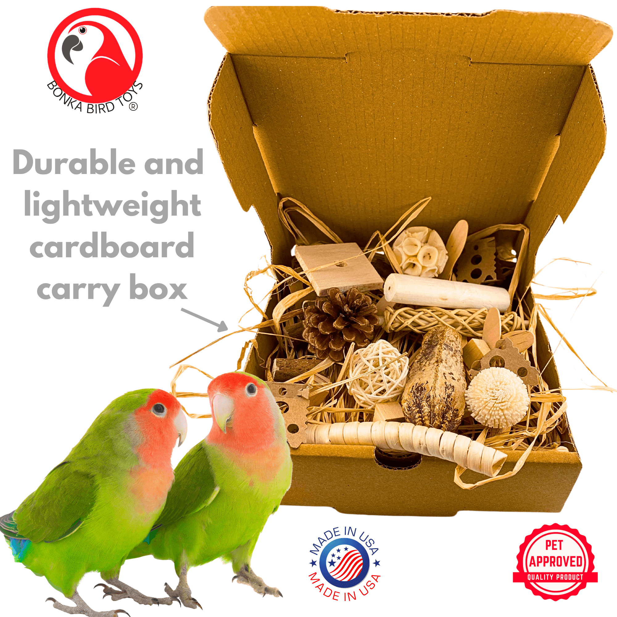 2028 Natural Foraging Bonka Box - Bonka Bird Toys