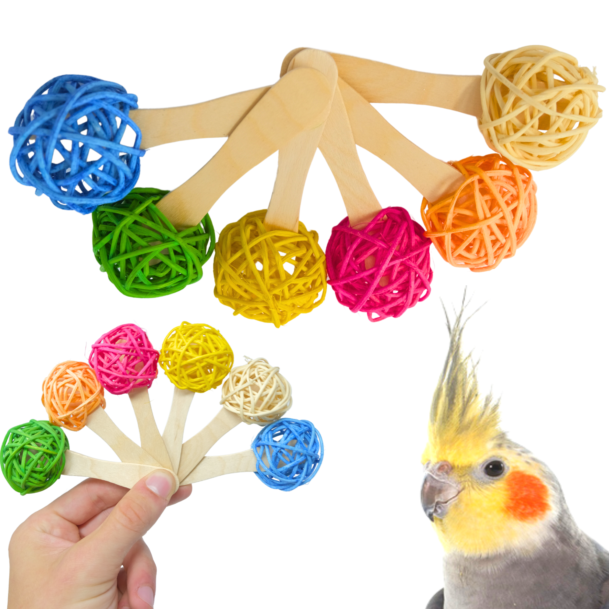 2642 Pk6 Vine Lollipop - Bonka Bird Toys