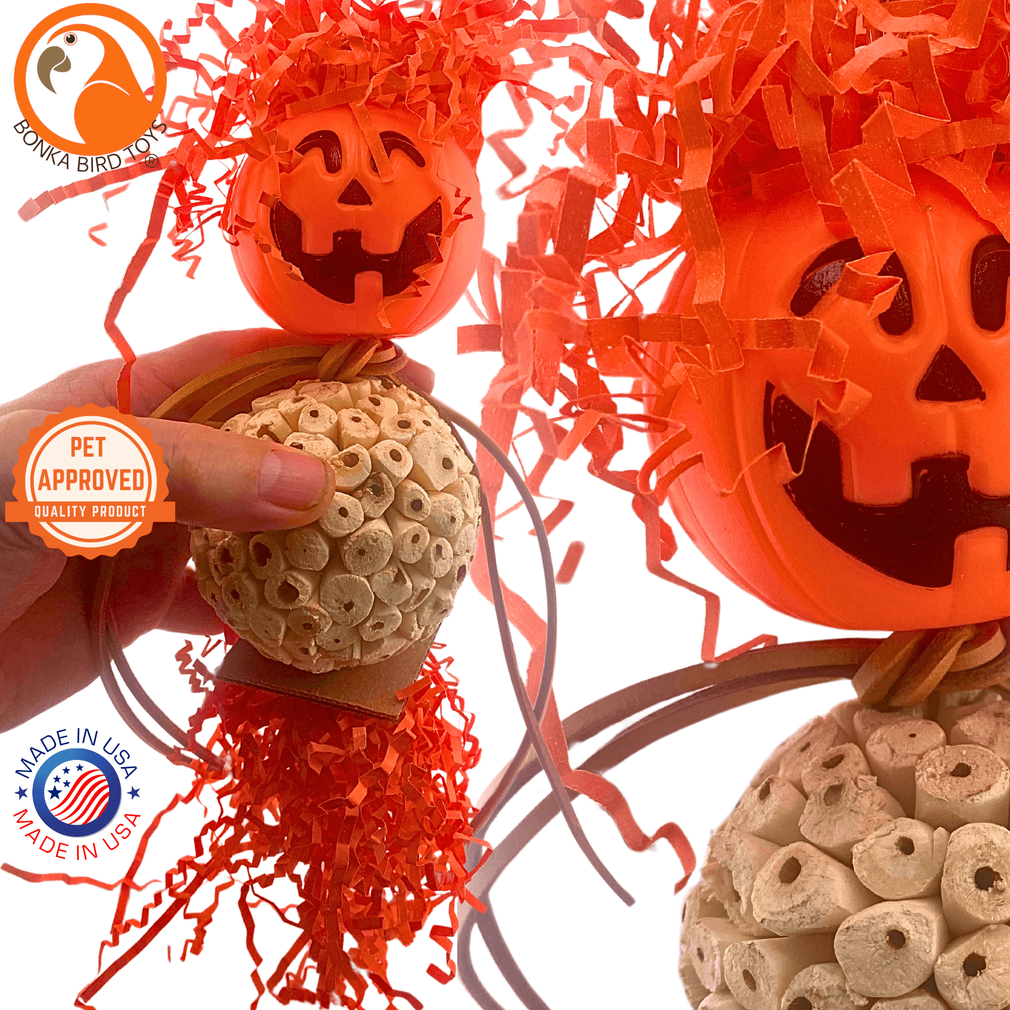 2702 Halloween Pumpkin Bobblehead - Bonka Bird Toys