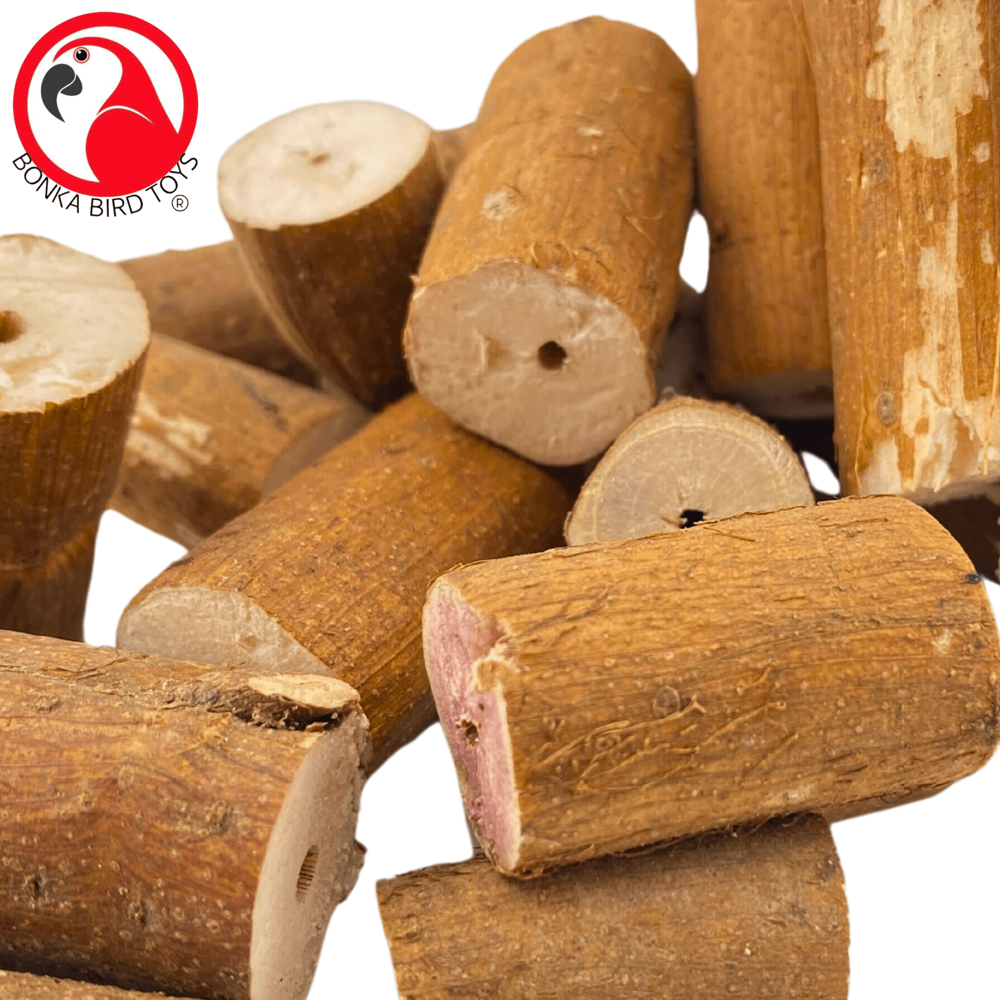 2830 Pk24 Mini Sola Log with Skin - Bonka Bird Toys