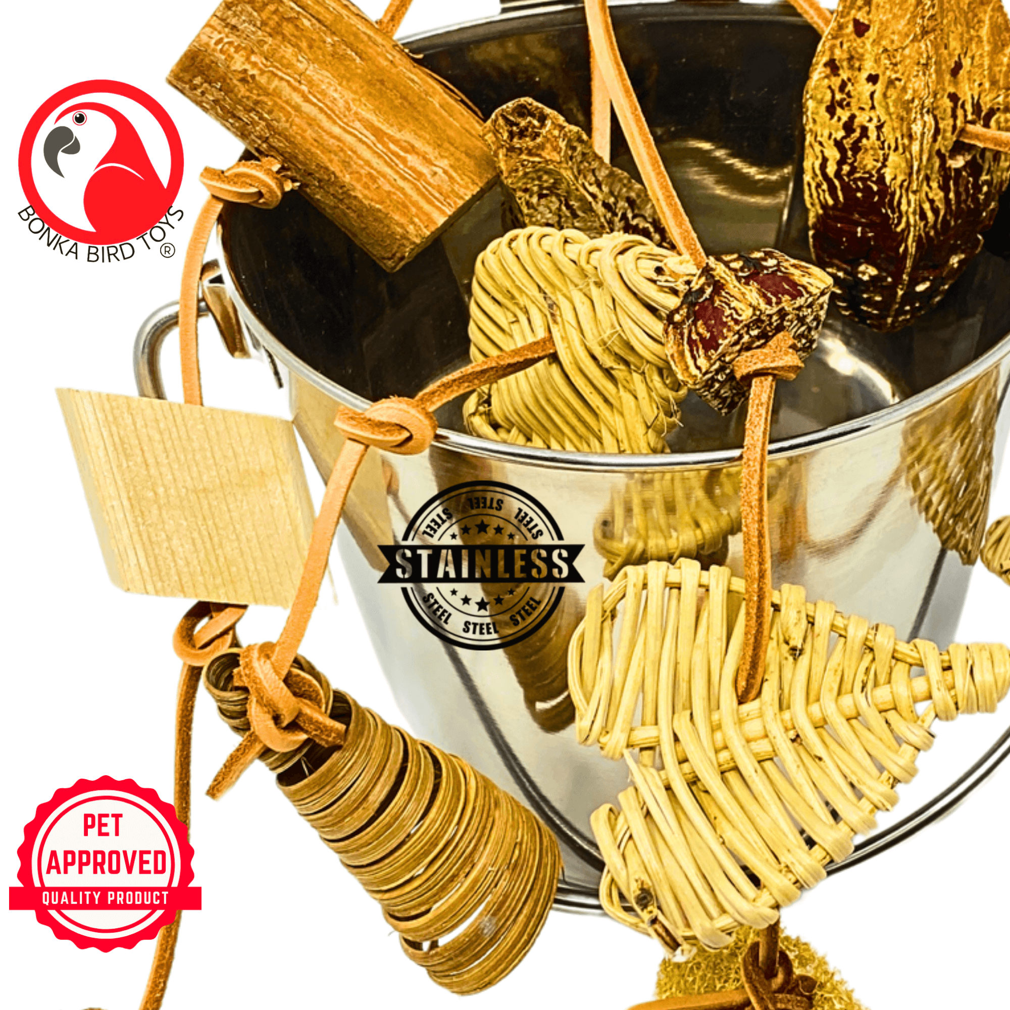 2740 Foraging Fun Bucket - Bonka Bird Toys